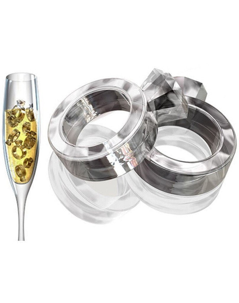 Chocolate Mold Tray Silicone Ice Cube Party Maker Perfect For Diy Frozen Ice, Pudding, Jelly Candy (Pink Ring (2 Pack))