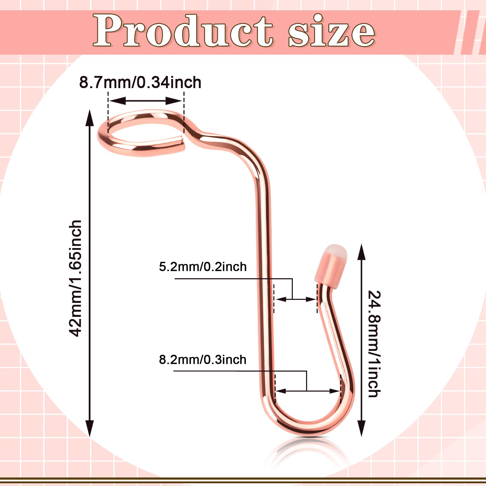 50 Pieces Hanger Connector Hooks Metal Hanger Extender Hooks Stable Clothes Hanger Connector For Different Clothes Hangers, 8.7