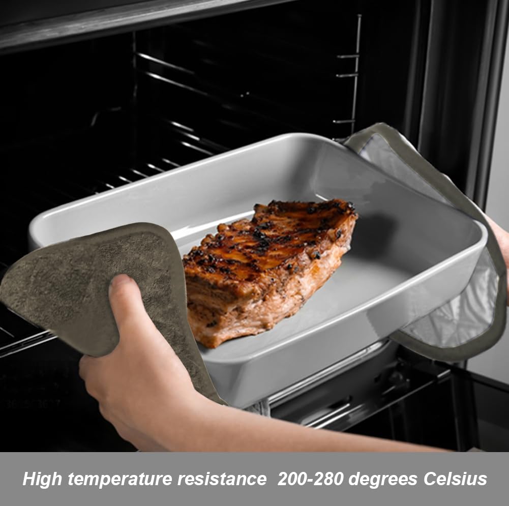 Meioro 4-Pack Pot Holders For Kitchen High Heat Resistant Potholder, 100% Cotton Hot Pads, Quilted Terry Hot Pot Holder Set For