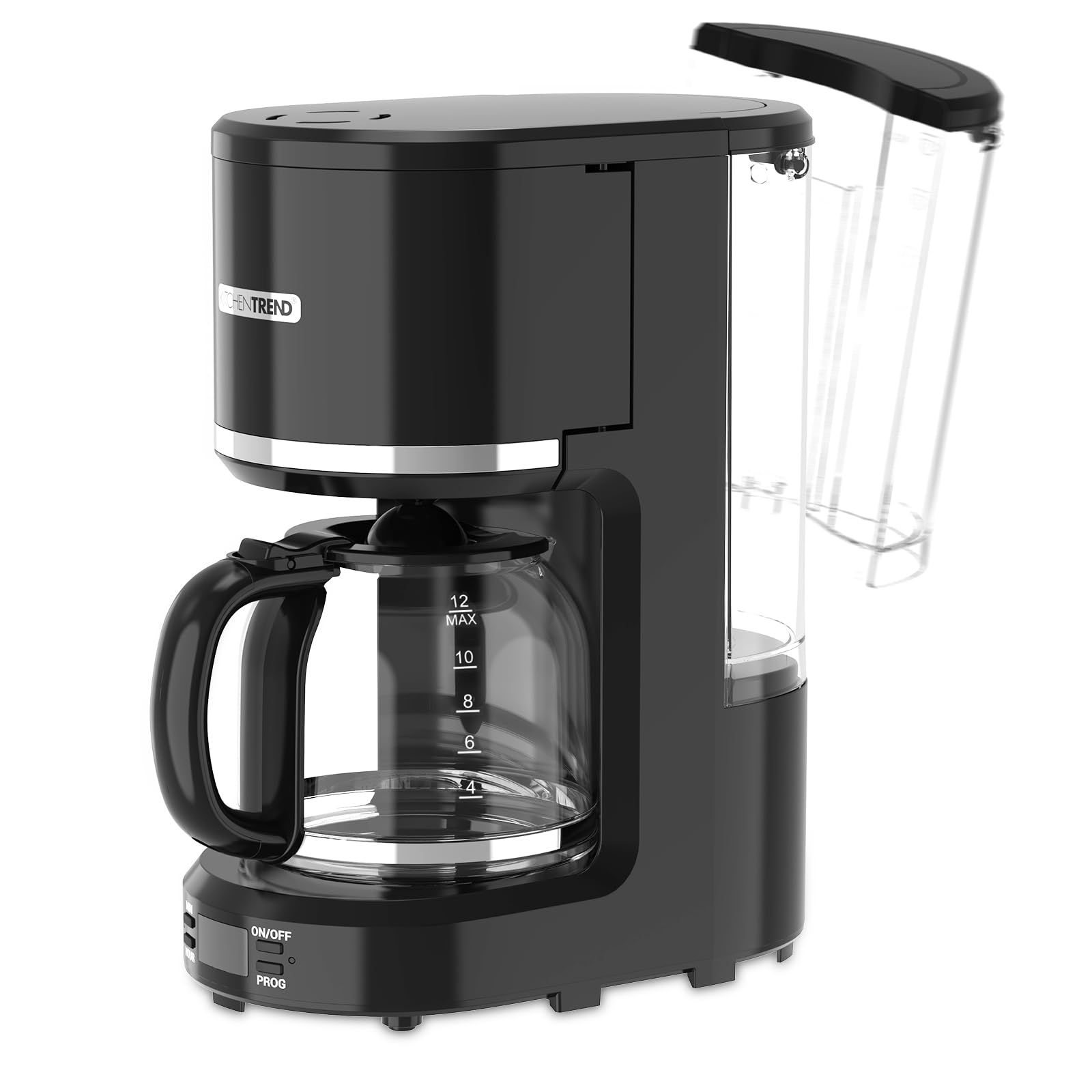 Kitchentrend 12-Cup Coffee Maker With Reusable Filter,Programmable Coffee Machine For Home And Office,Drip Coffee Maker,Removabl