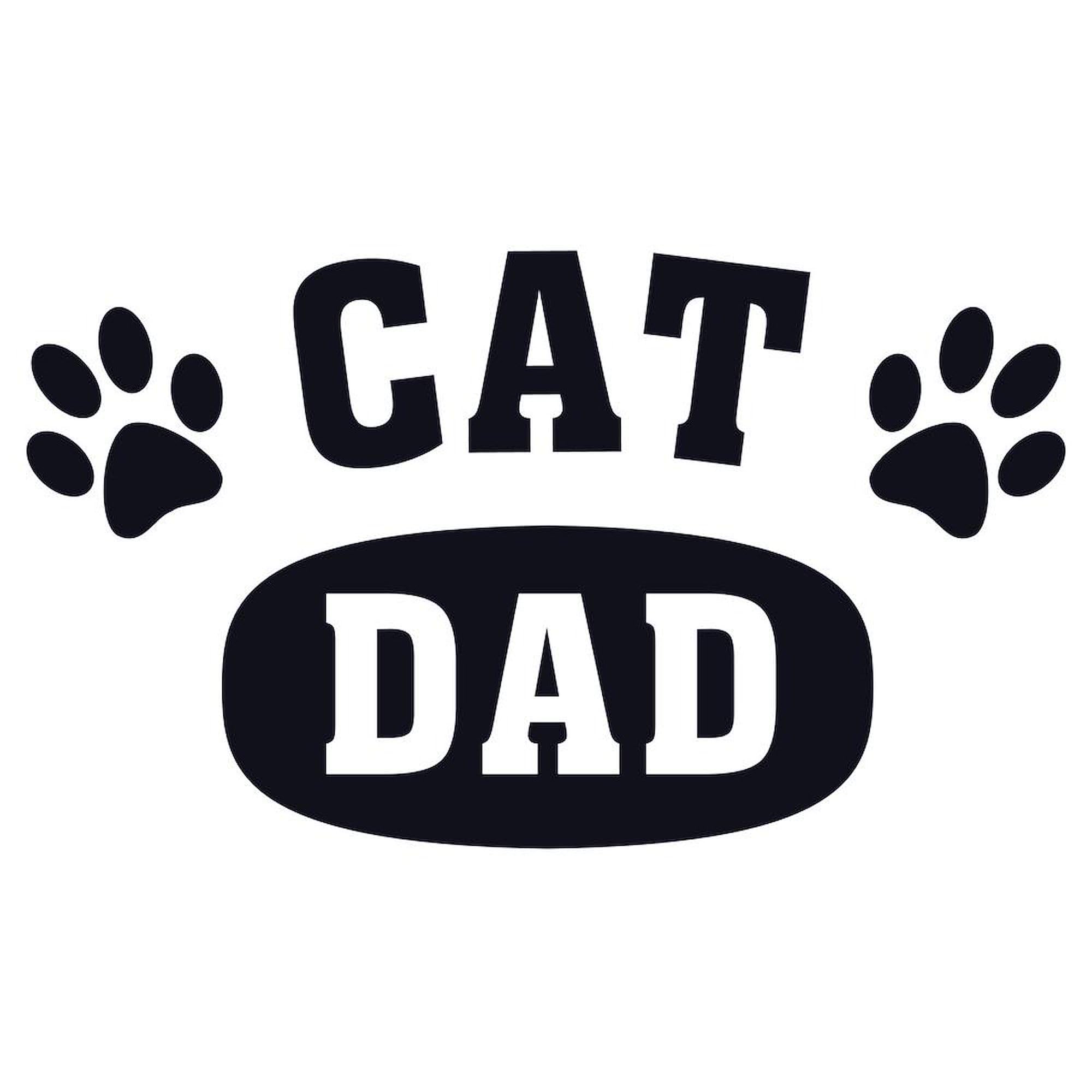 CafePress Cat Dad [B/W] Large Mug 15 oz (444 ml) Ceramic Coffee Mug