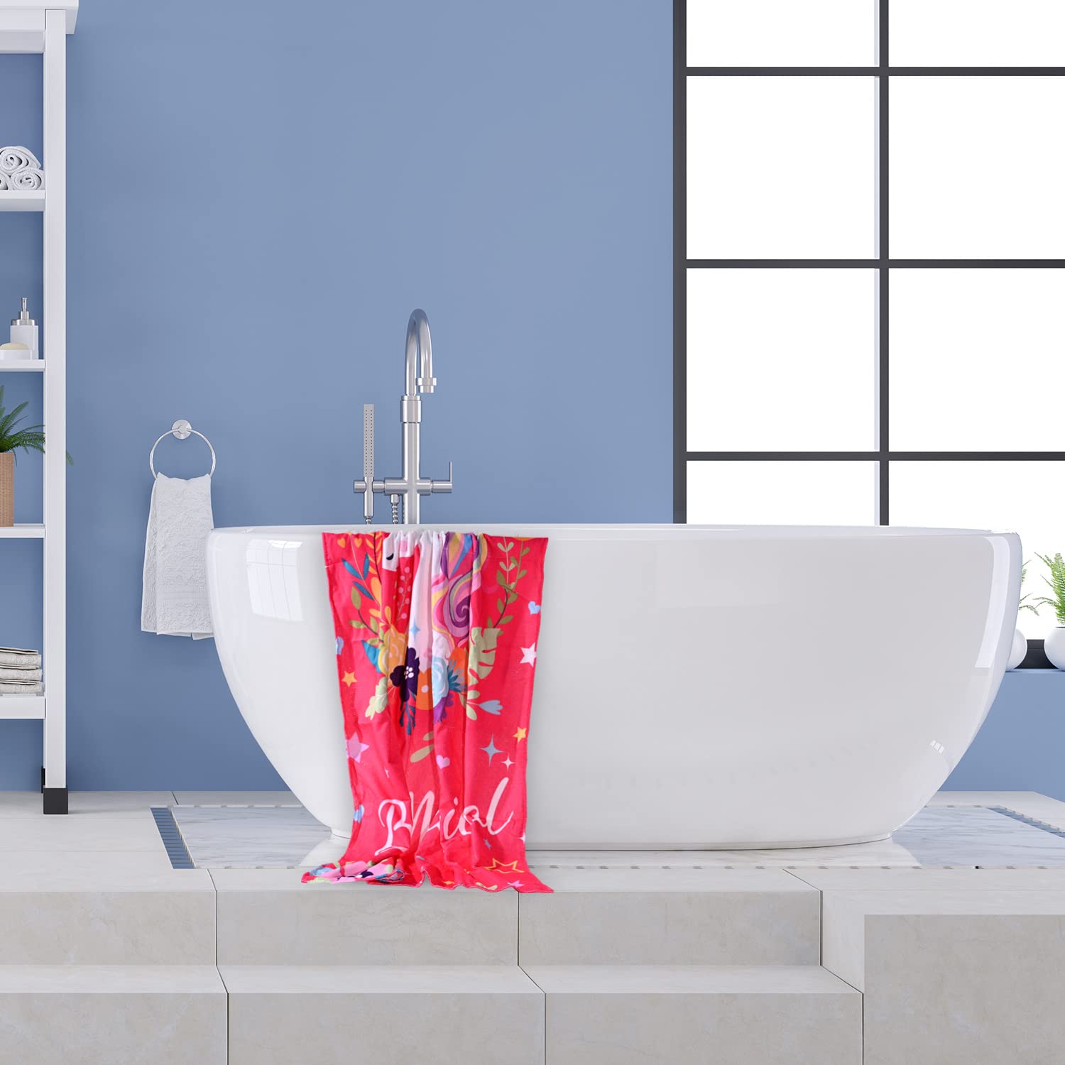 Livilan Unicorn Beach Towel For Girls Kids, Oversized Rainbow Beach Towel Microfiber Quick Dry Sand Free Pool Yoga Bath Cute Thi