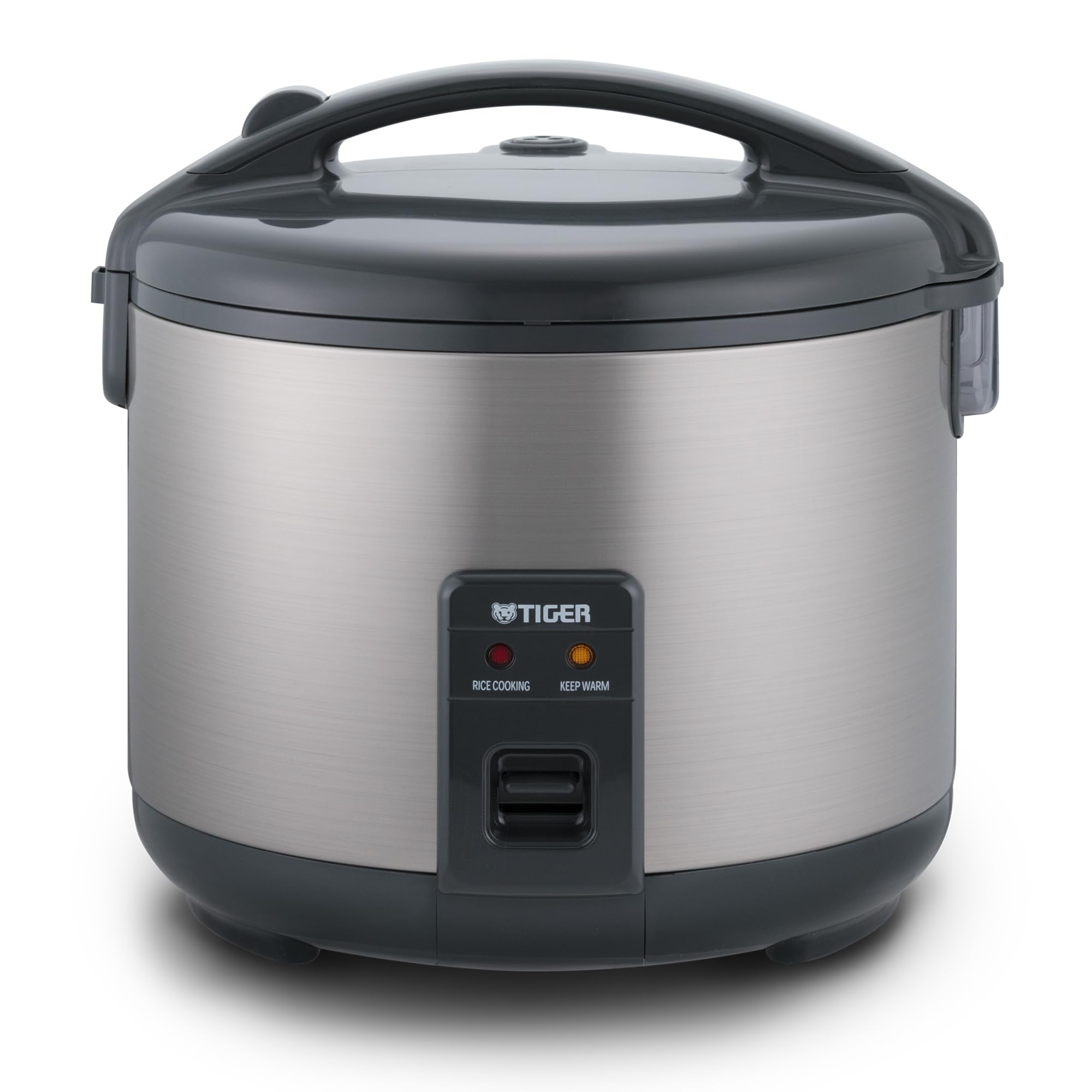 Tiger JNP-S18U-US 10 Cup Capacity White Rice Cooker with Non-Stick Inner Pot, Retractable Power Cord, and Keep Warm up to 12 hou