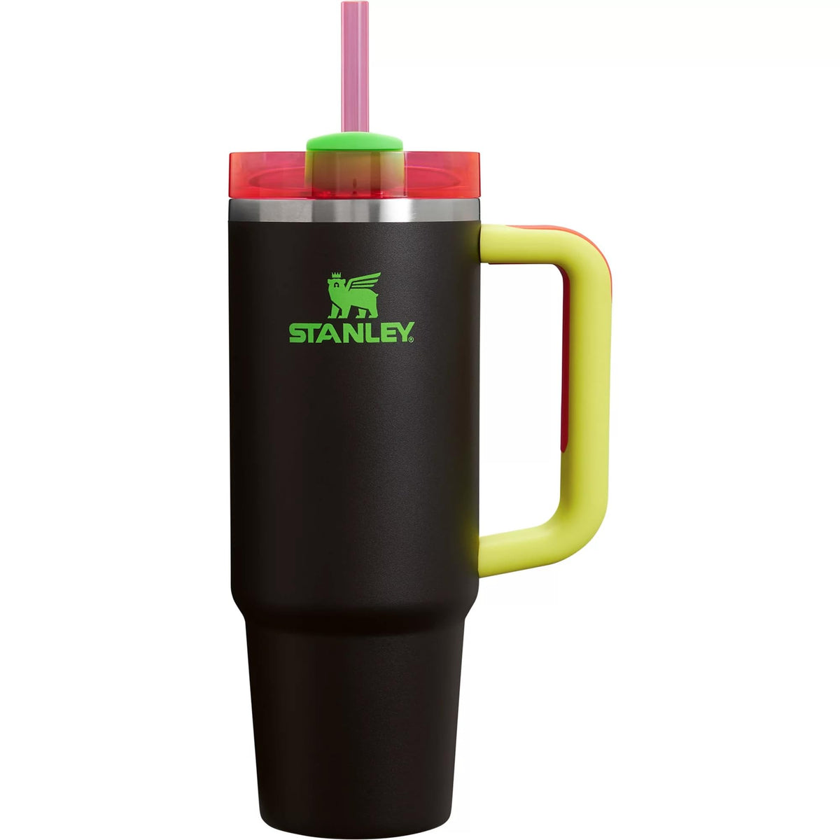Stanley Quencher H2.0 Flowstate Stainless Steel Vacuum Insulated Tumbler With Lid And Straw For Water, Iced Tea Or Coffee (Black