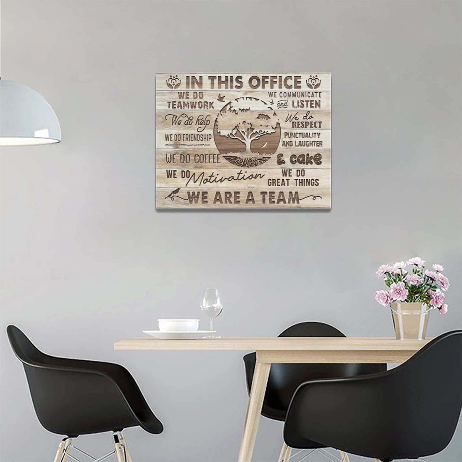 In This Office Canvas Wall Art Motivational Wall Art For Office We Are A Team Inspirational Quotes Wall Decor Teamwork Wall Art