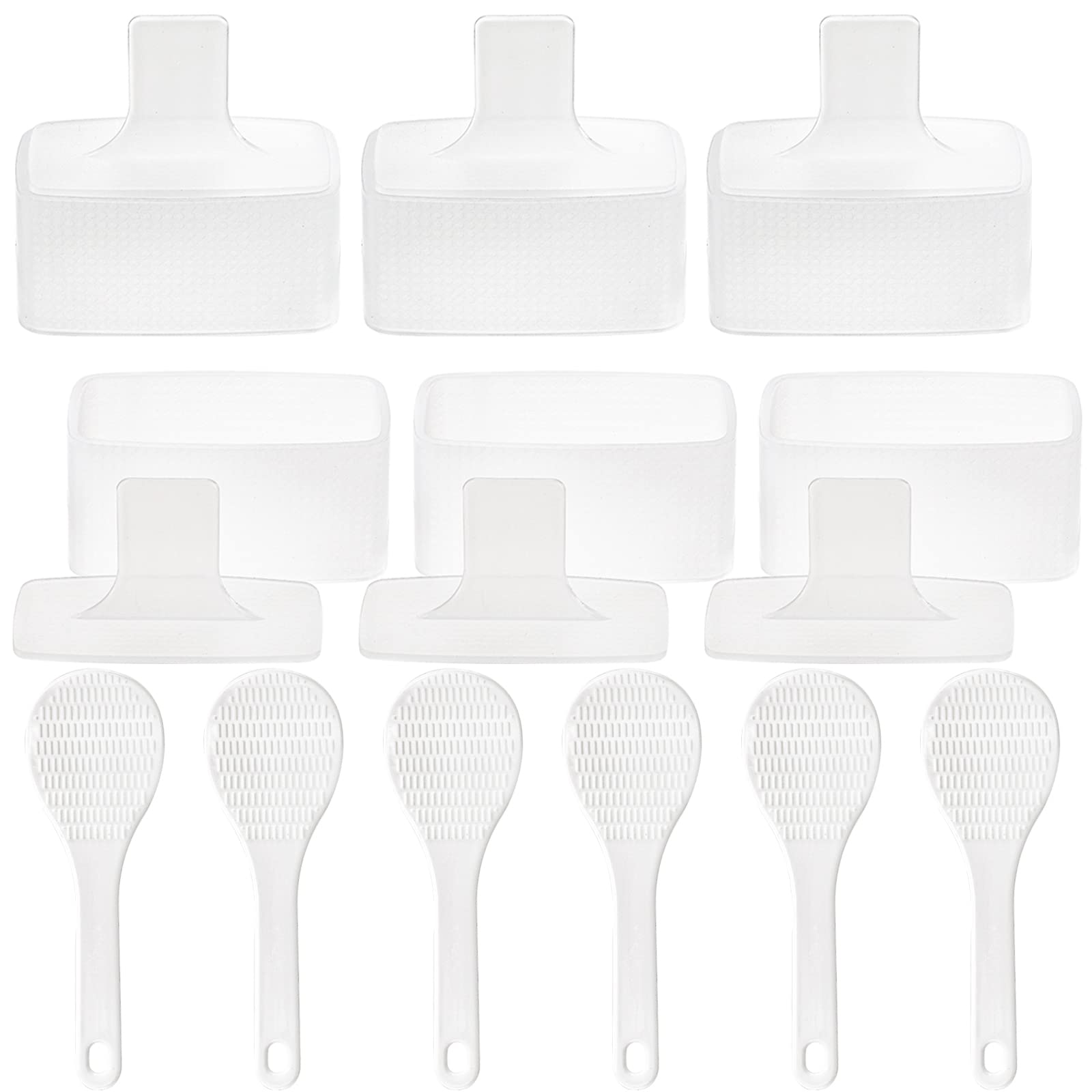 Hedume Set Of 6 Non-Stick Sushi Making Kit, Musubi Maker Press With Small Rice Paddle, None Toxic, Bpa Free Spam Musubi Mold, Ma