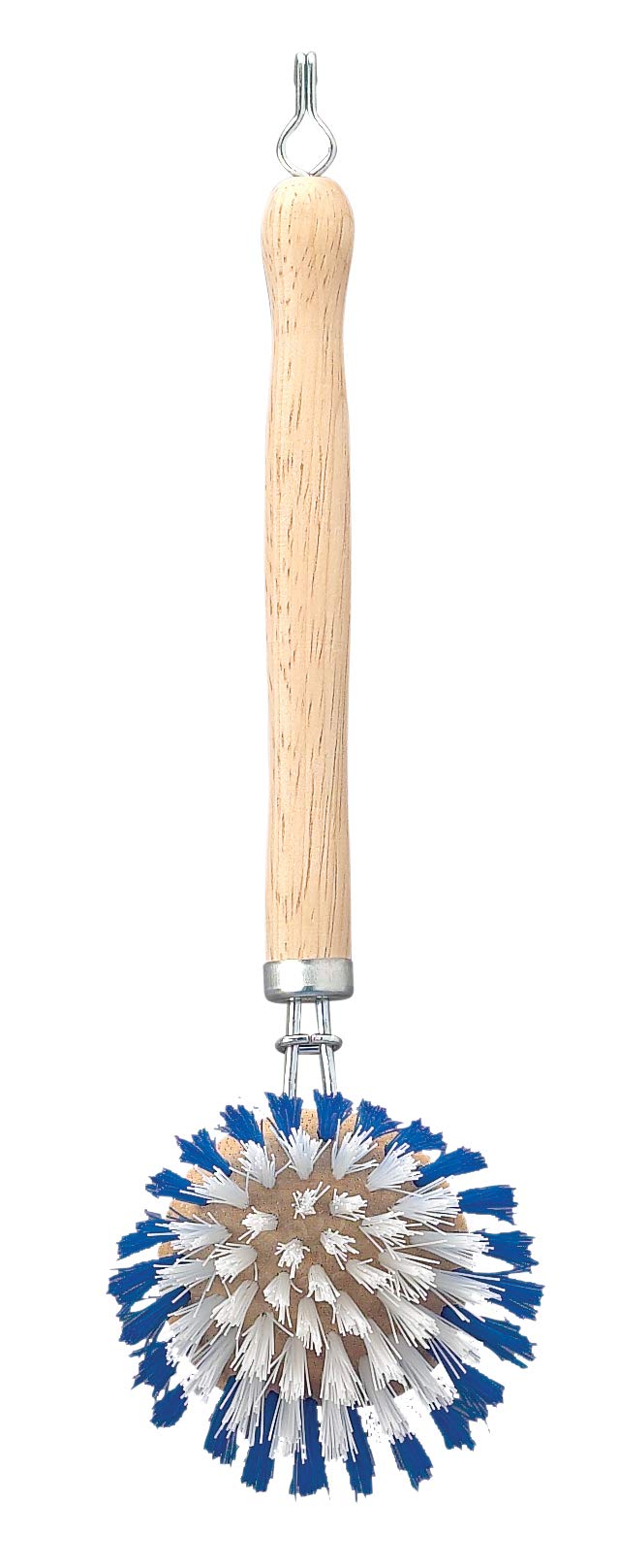 Hic Kitchen Dish Washing Vegetable Scrub Brush, Non-Scratch Nylon Bristles