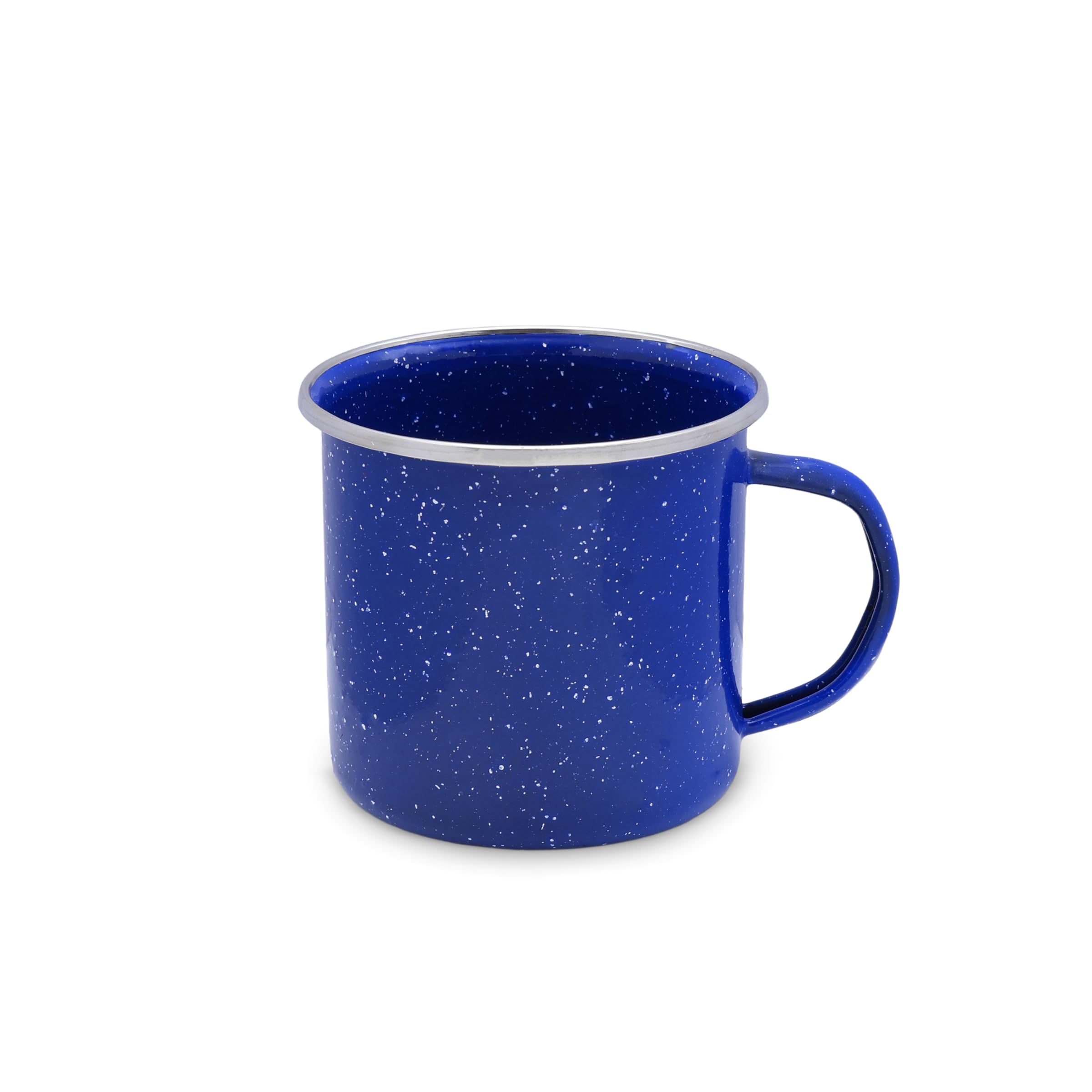 Grip 12oz Enamel Coffee Mug  Impact Resistant  Dishwasher Safe Enamel Finish  Great for Campsite, Tailgates, Picnics, BBQs (B
