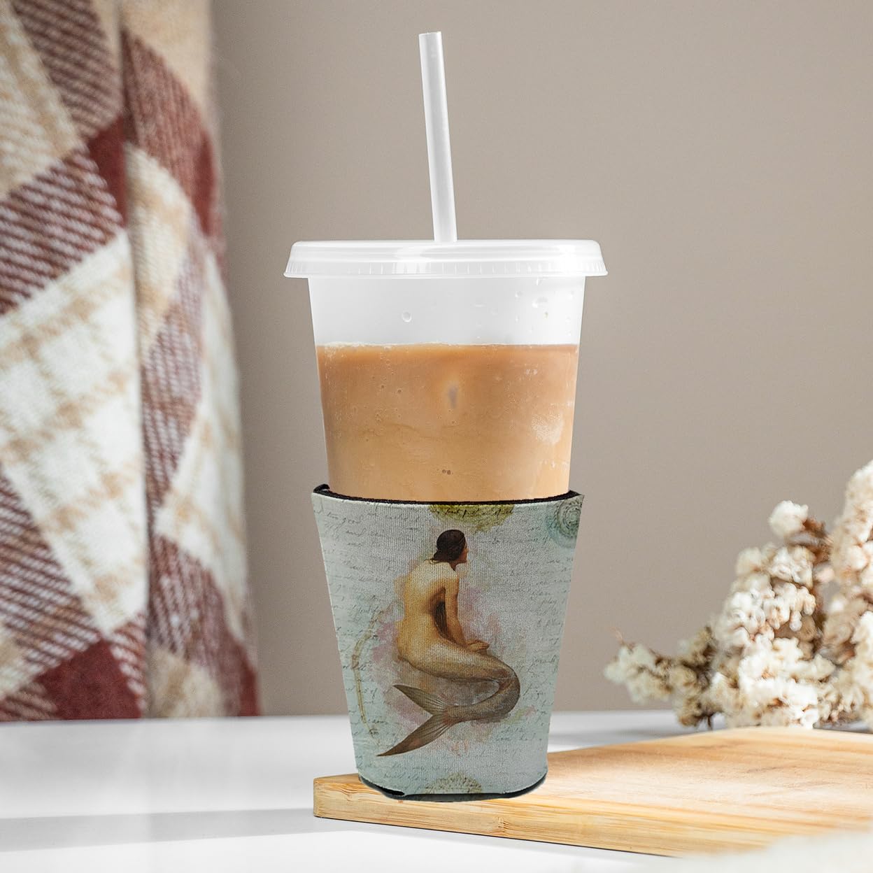Mermaids and Mermen  Red Solo Cup Beverage Insulator Hugger