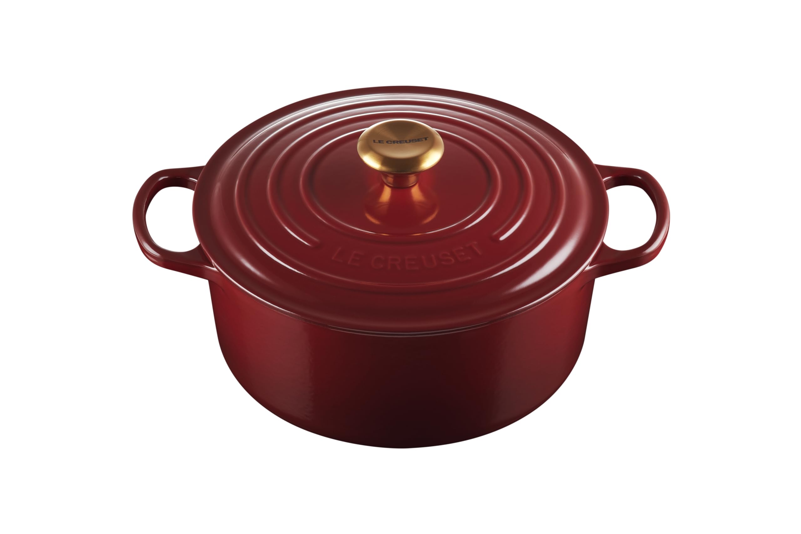 Le Creuset Enameled Cast Iron Signature Round Dutch Oven, 5.5 Qt., Rhone