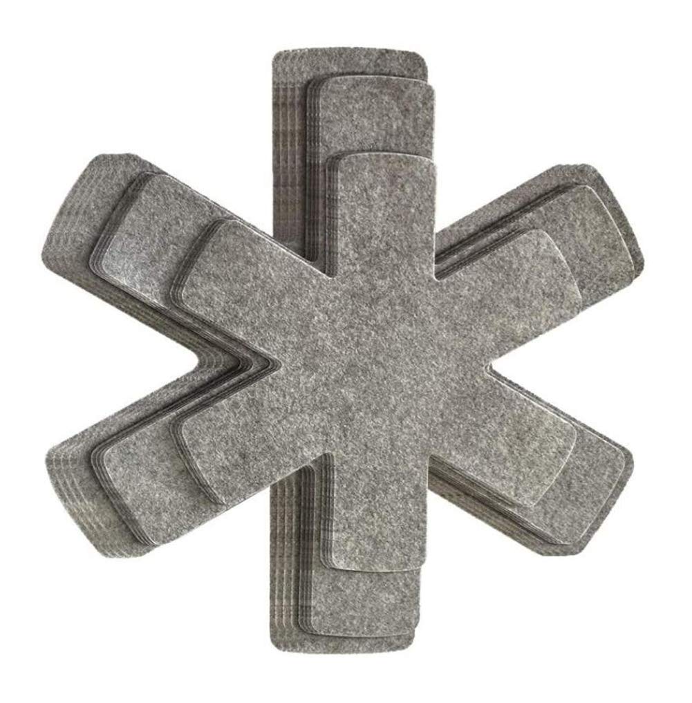 Set Of 12 Pot And Pan Protectors Pot Dividers Pads Cookware Protector Set Anti-Slip Pan Separators Pads For Protecting And Separ