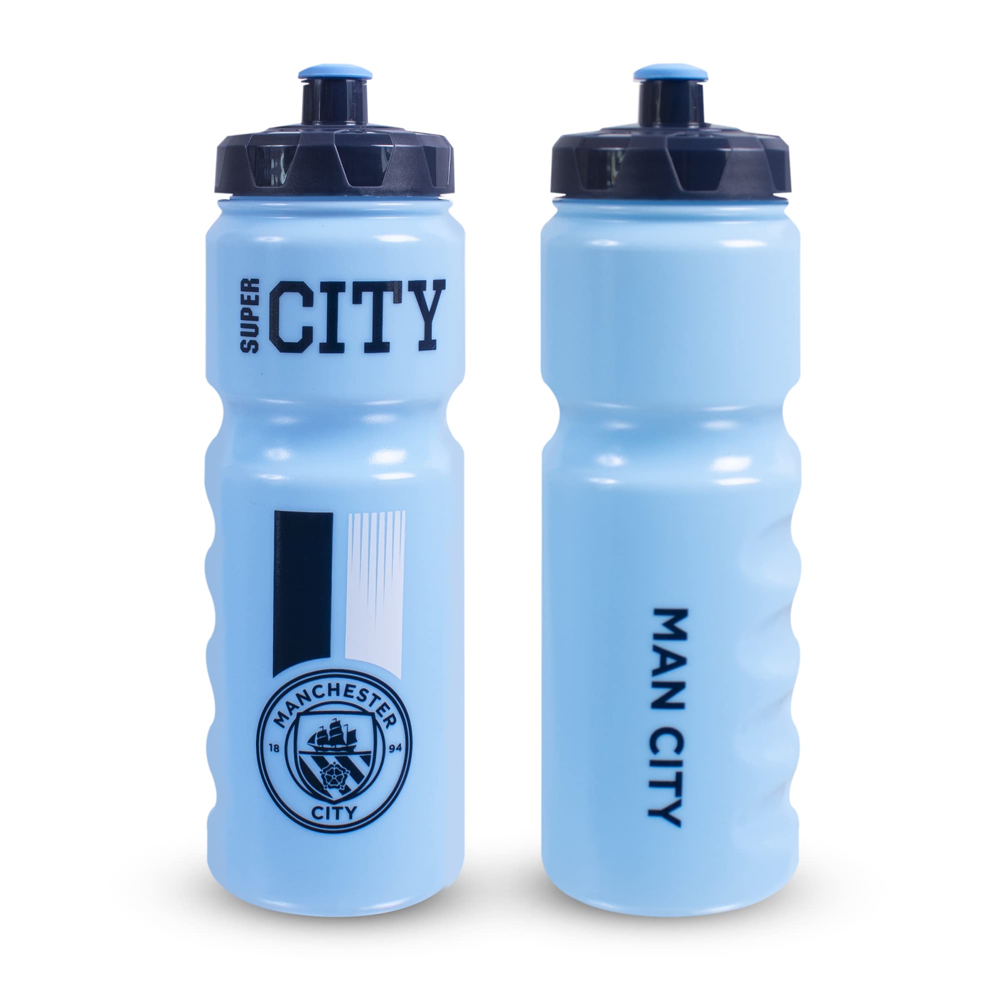 Manchester City Fc Team Merchandise 750Ml Plastic Bottle, Blue
