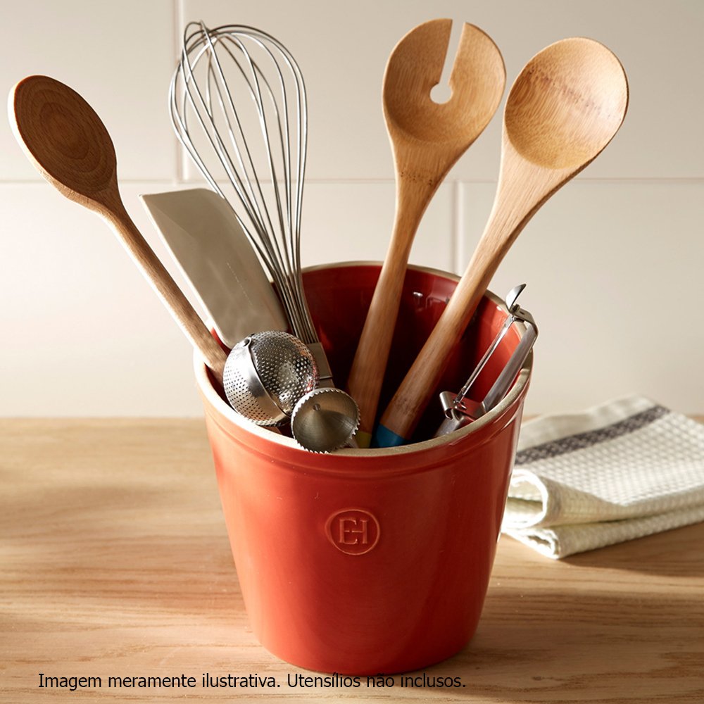 Emile Henry 5.5'' Utensil Pot | Burgundy