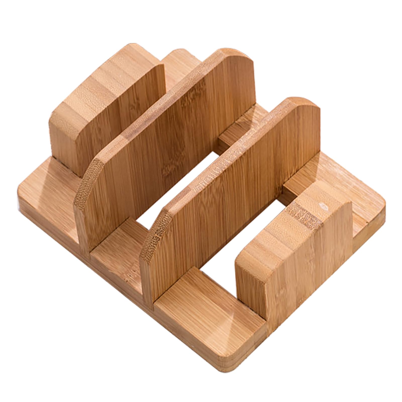 Kunovo Bamboo Pot Lid Holder,Cutting Board Organizer,Baking Sheet/Pan Organizer Rack for Cabinet (GGJA)