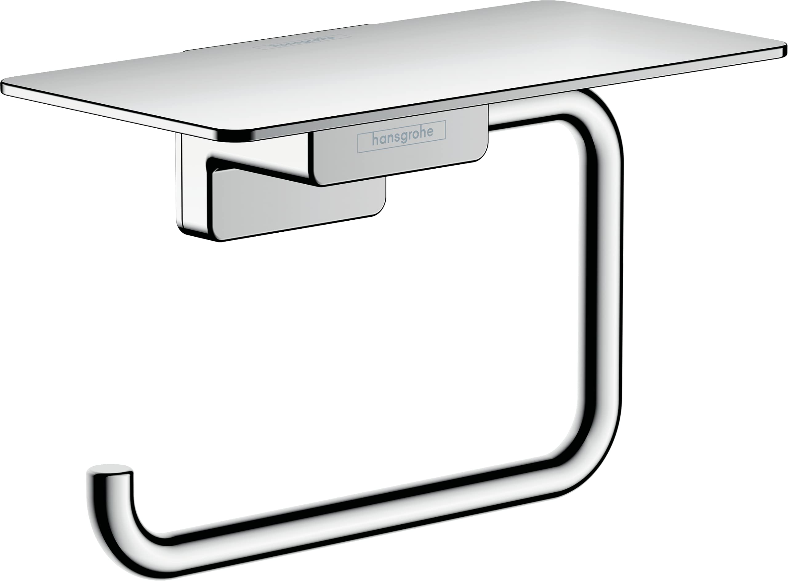 Hansgrohe 41772000 Addstoris Shelf Toilet Paper Holder, 1 Roll, Chrome