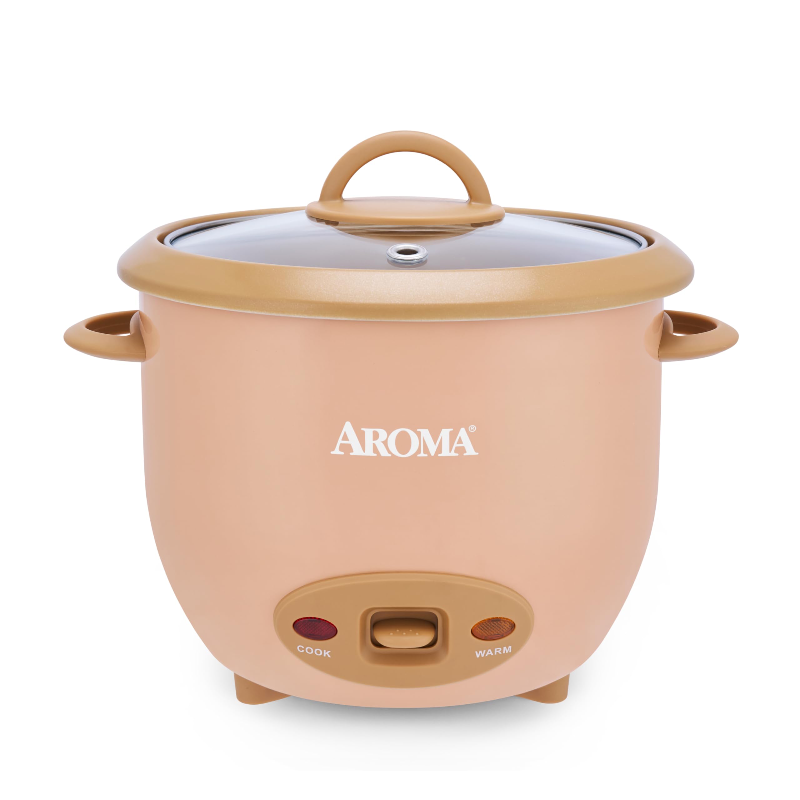 AROMA 6-Cup (Cooked) One-Touch Pot Style Rice Cooker with CoreCoat PFAS-Free Nonstick Ceramic Surface (1.5 Quarts)