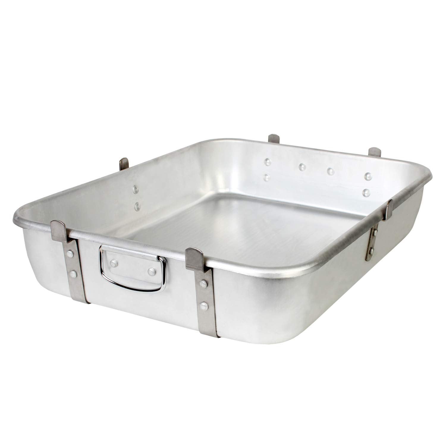 Thunder Group - 24'''' X 18'''' Aluminum Double Roaster W/Straps & Lugs