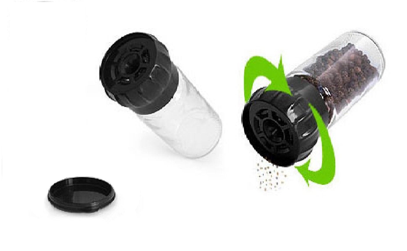 Refillable Glass Grinder, Cute Clear Empty Mill For Grinding Rock Salt, Pepper, Spices Or Peppercorn - With Black Grinder Mechan