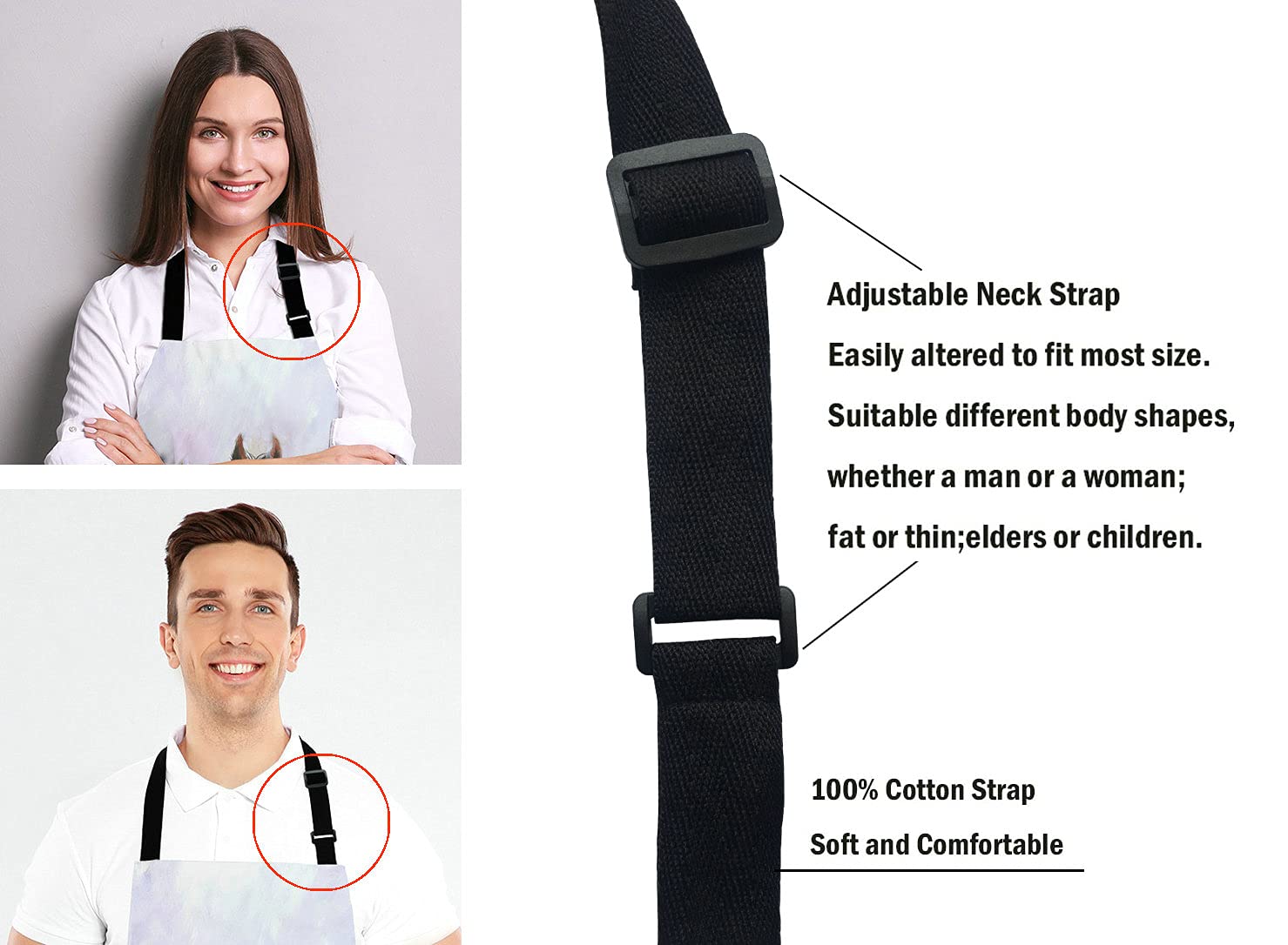 Lefolen Three Horse Kitchen Cooking Bbq Chef Apron,Funny Apron For Men, Women - Dad Presents, Presents For Men - Birthday, Mothe