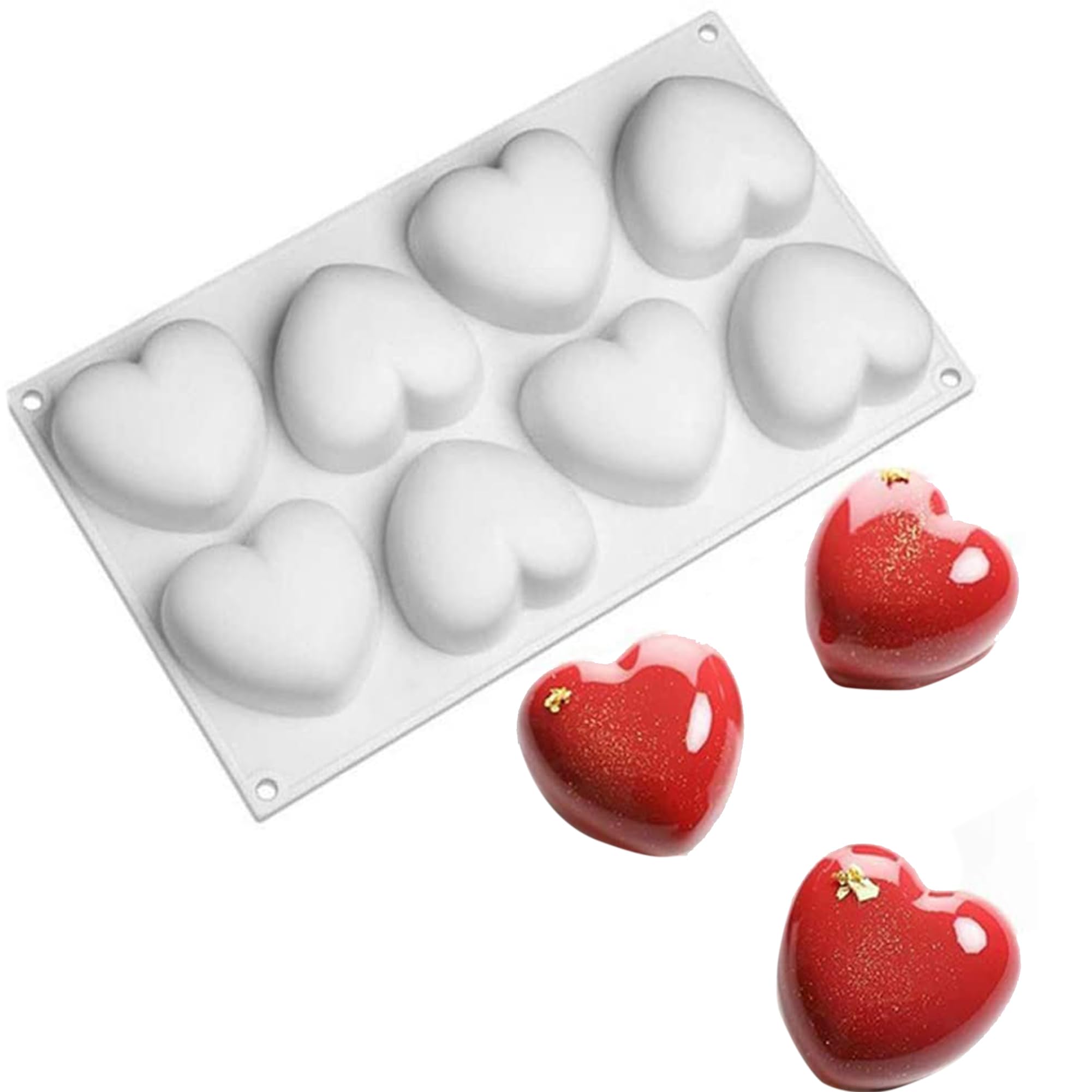OCPO KITCHEN Cylinder Silicone Molds for Baking Mousse Cake, 3D Silicone Baking Mold for Candy Pastry Chocolate Truffle Cupcake 