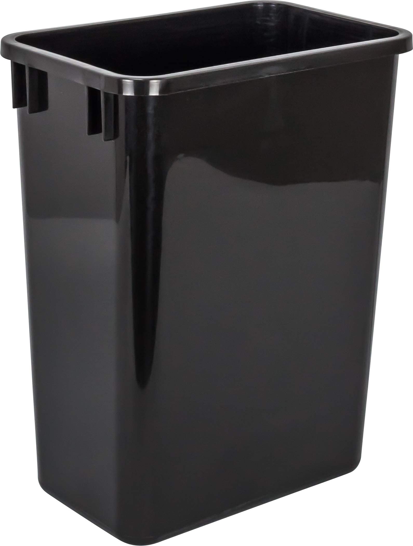 Hardware Resources Plastic Waste Container, Black