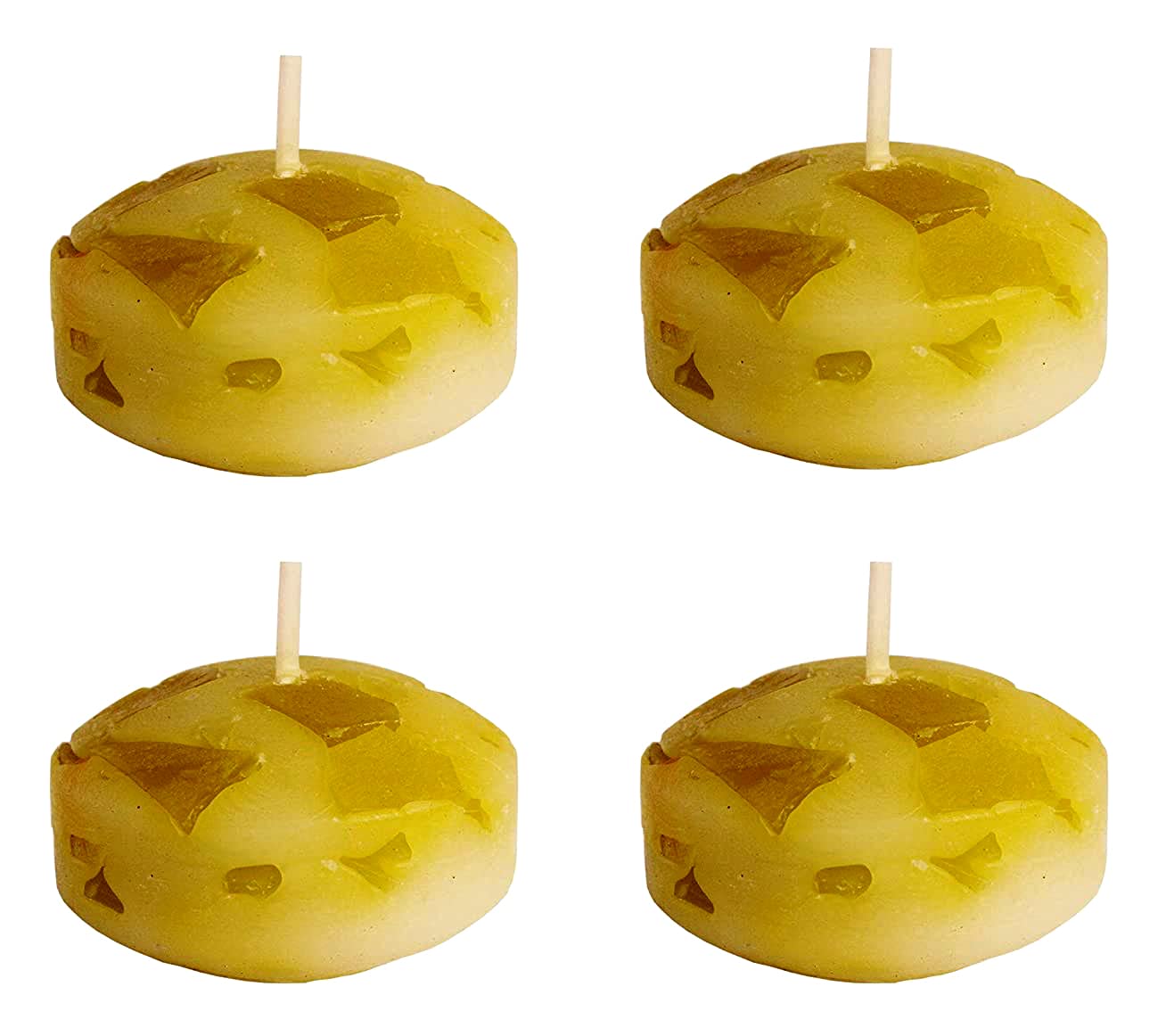 Pure Indian Candle Handpourd Citronella & Camphor Scented Floating (Nugget) Candle PIC2019NC002 (Pack of 4 Pcs.)