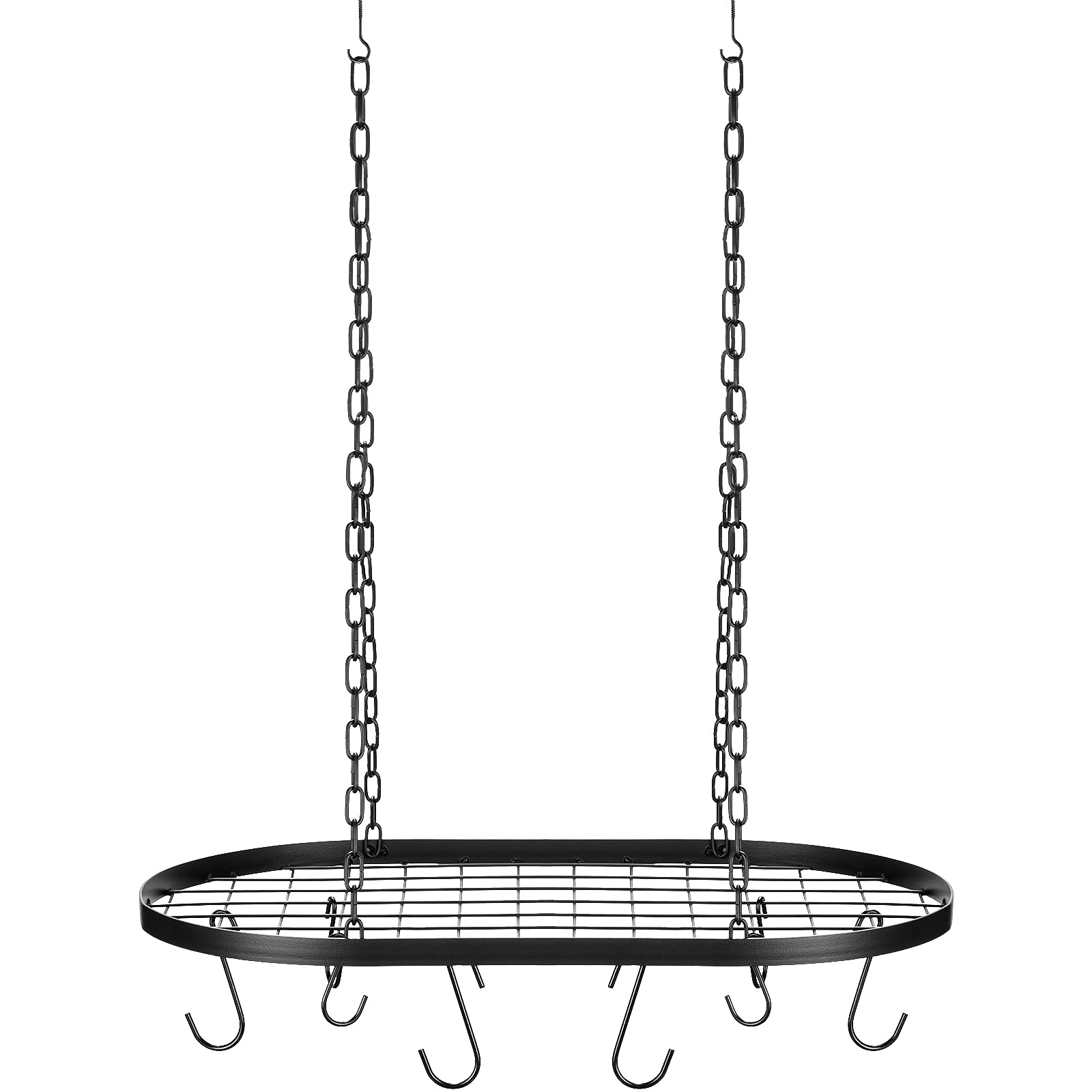 20 Inch Pots And Pans Organizer Hanging Pot Rack Pot And Pan Organizer With 20 S Hooks For Home, Restaurant, Kitchen Cookware, U
