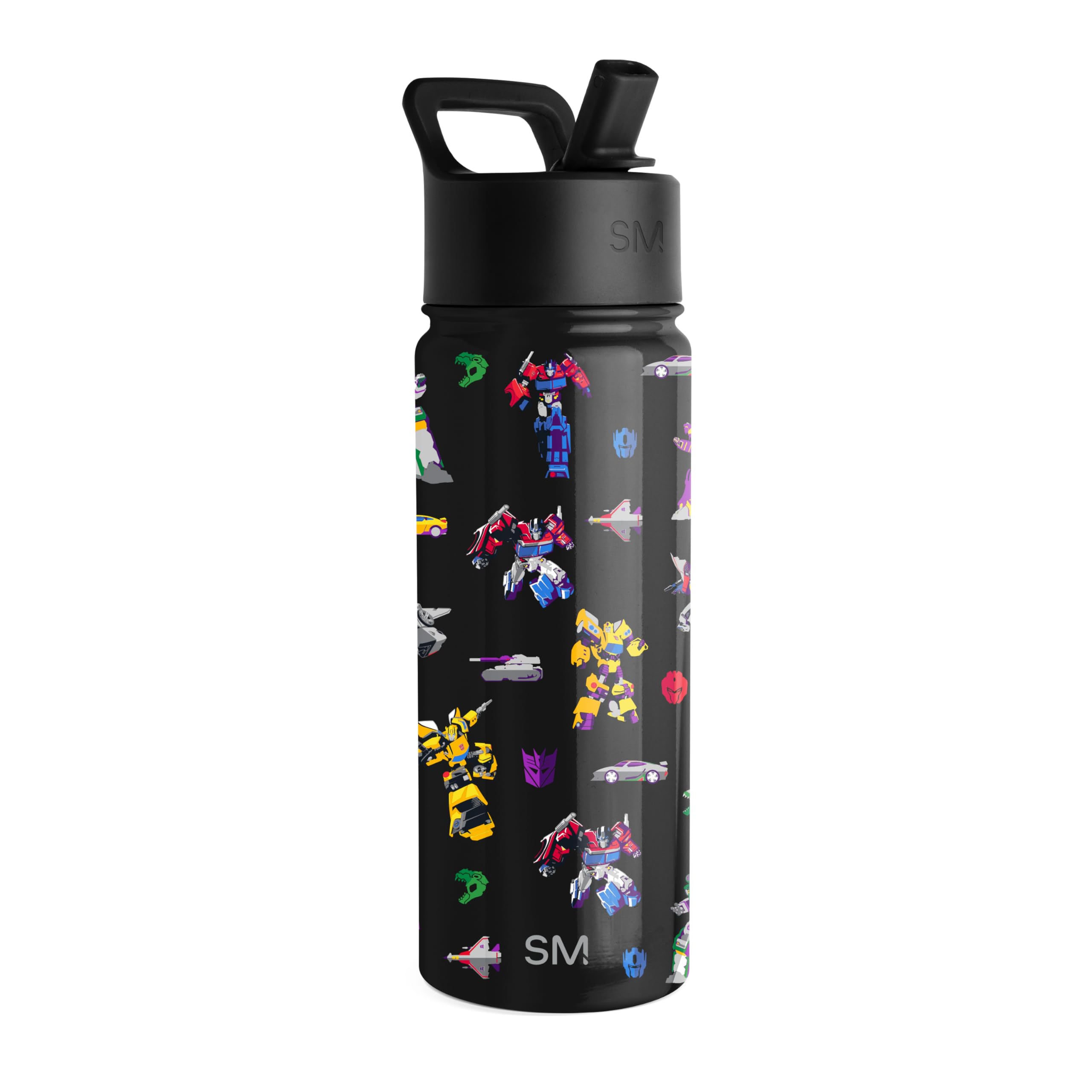 Simple Modern Transformers Kids Water Bottle with Straw Lid | Reusable Insulated Stainless Steel Cup for Toddlers, School | Summ