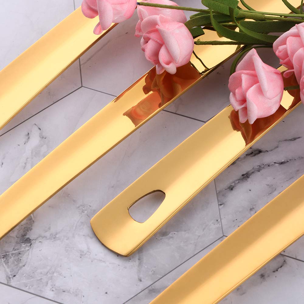 Sauce Ladle, Buygo Gold Drizzle Spoon With Spout Gravy Soup Ladle, Stainless Steel Kitchen Utensil, Mirror Polish & Dishwasher S