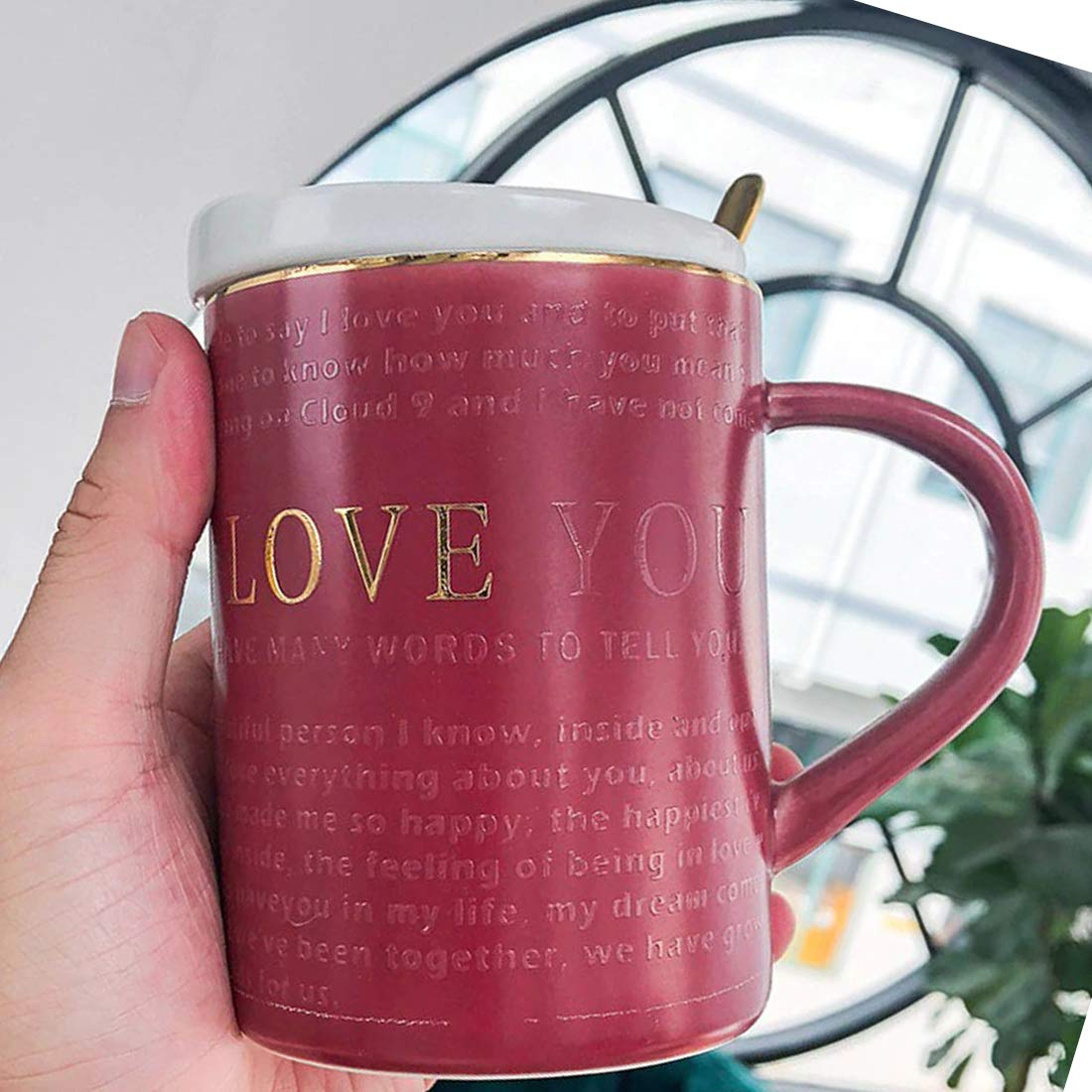 Bonzeal 3D Ceramic Fathers Day Gift For Dad Special Love Coffee Mug Teacup Set Birthday Gift For Dad, Anniversary Gift For Mom, 
