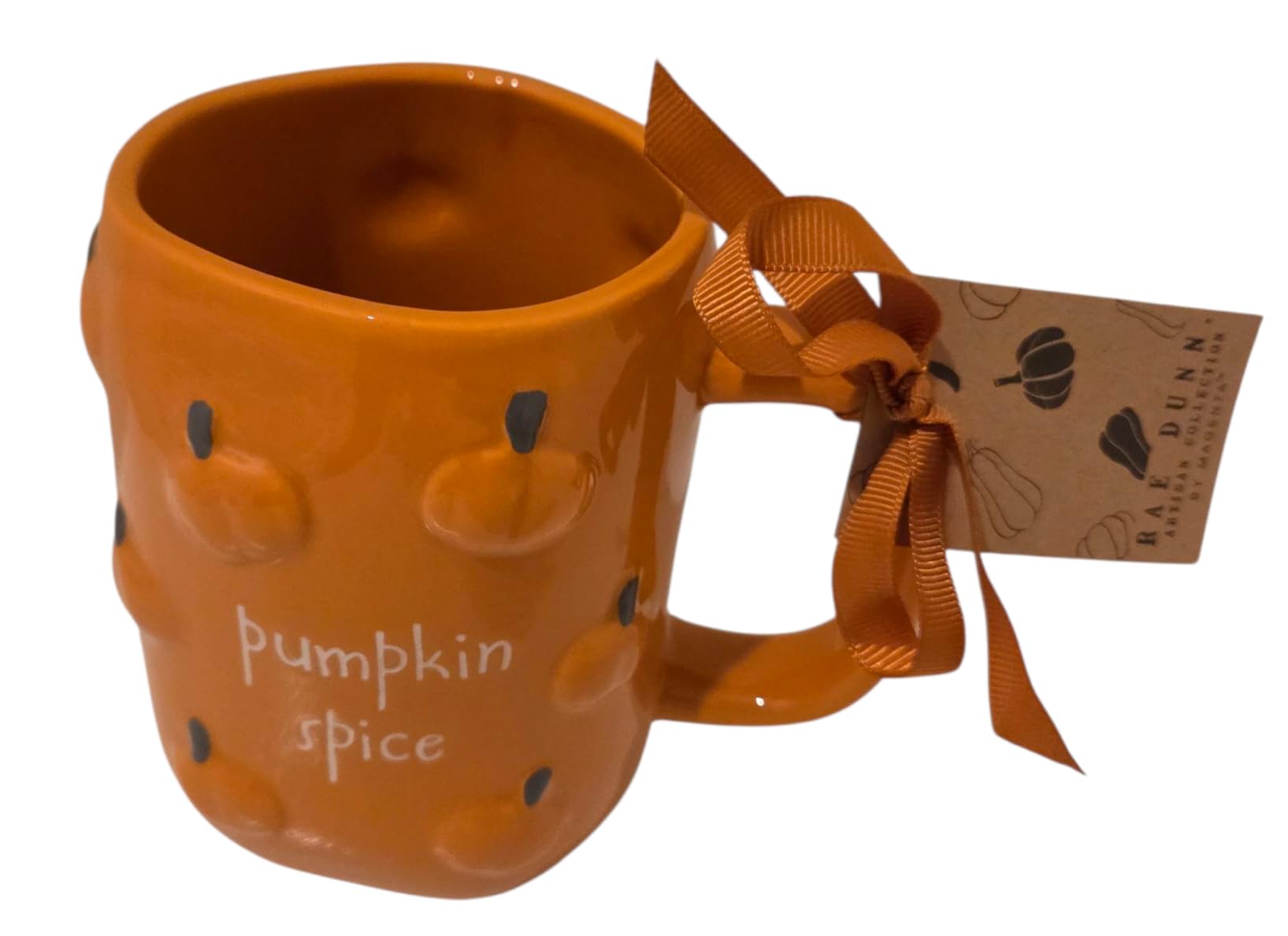 Rae Dunn Fall Thanksgiving Themed Mugs (Pumpking spice Orange)