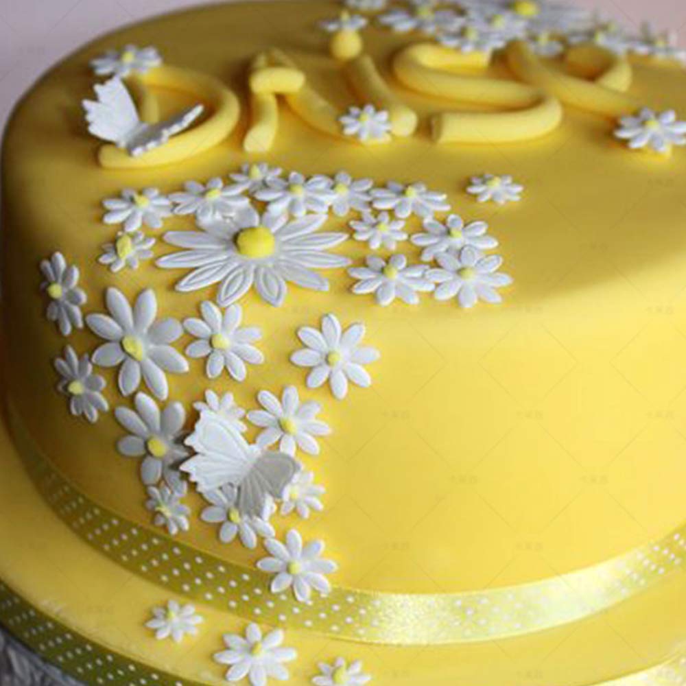 3 Pieces Sunflower Fondant Embossing Tool Plunger Sunflower Cake Cutter Sugarcraft Cake Decorating (Sunflowers)