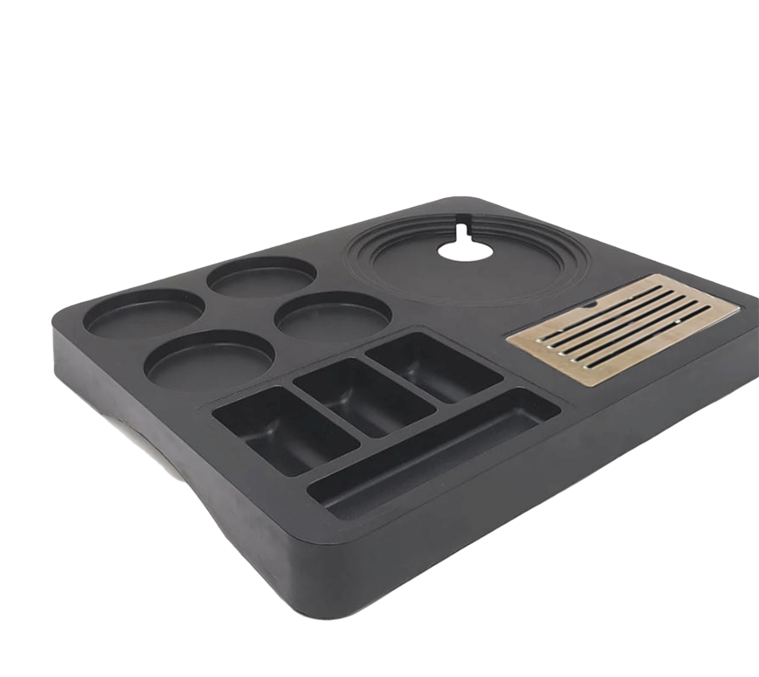 Paul Sons Hospitality Tray For Kettle, Made Of Abs Plastic Black (Size:15X13X1.5) (15X13X1.5, 3, Count)