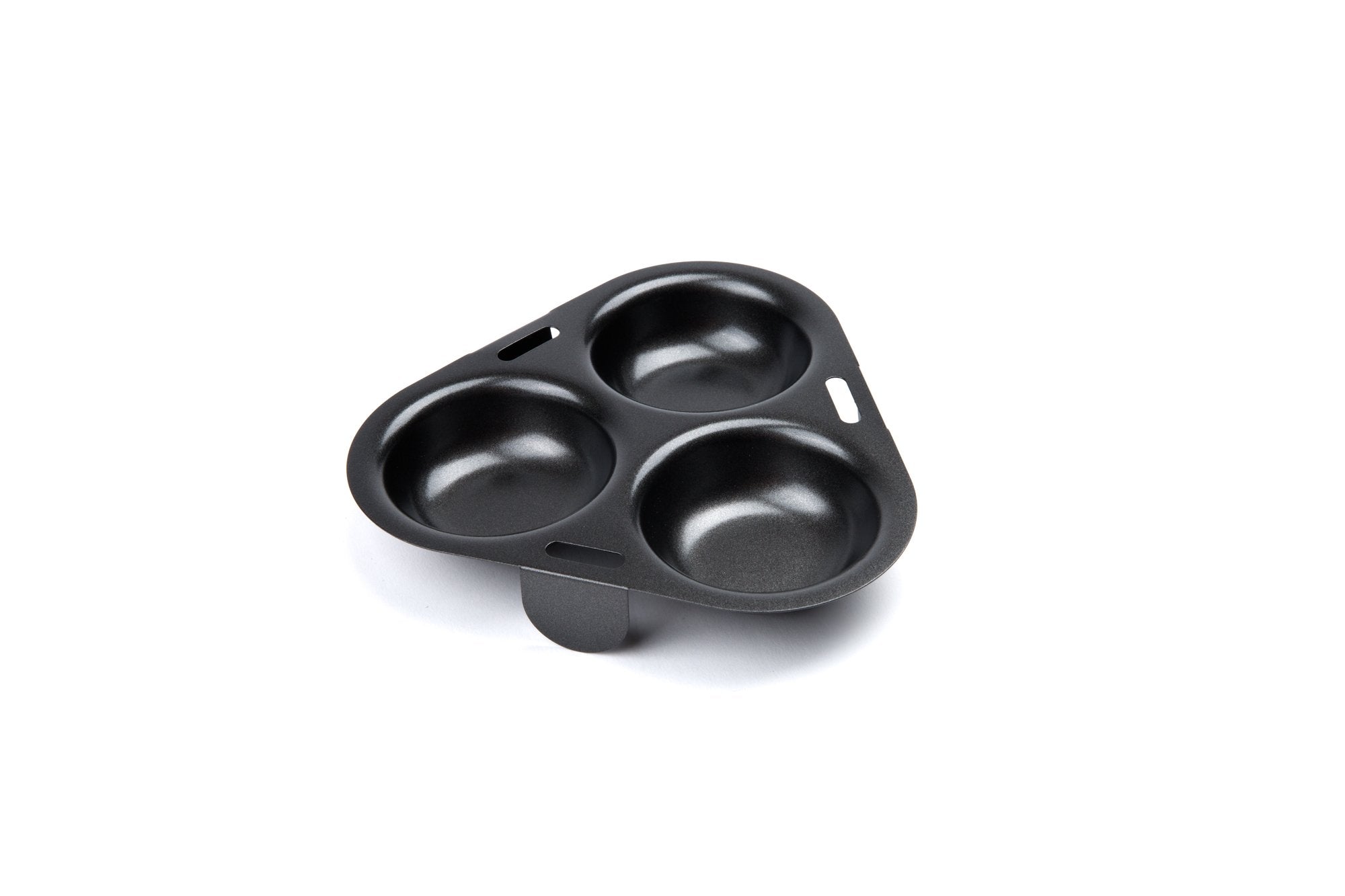 Fox Run 3-Egg Poacher Insert, Carbon Steel, Non-Stick,Black