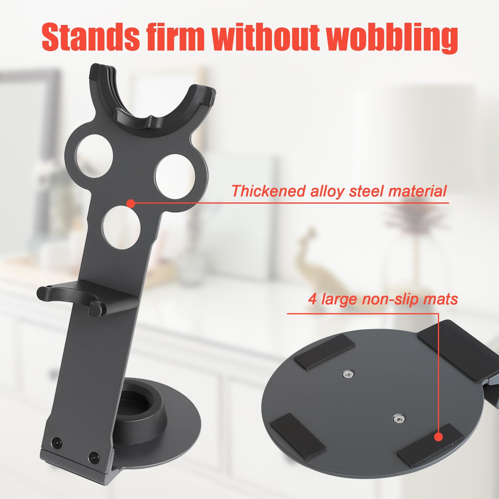 Catoomuu For Dyson Supersonic Hair Dryer Stand Holder, Dyson Blow Dryer Accessory Organizer, Attachments Counter Storage Rack