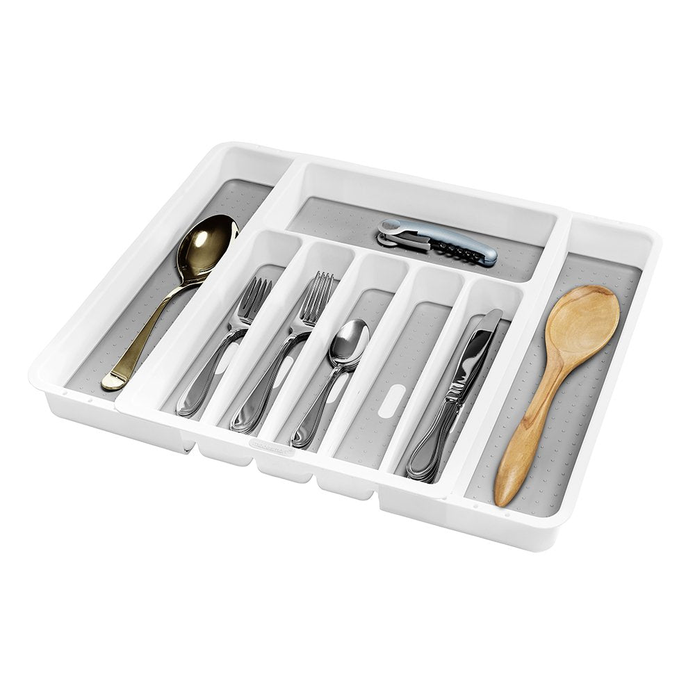 SILVRWARE TRAY EXPAN WHT (Pack of 1)