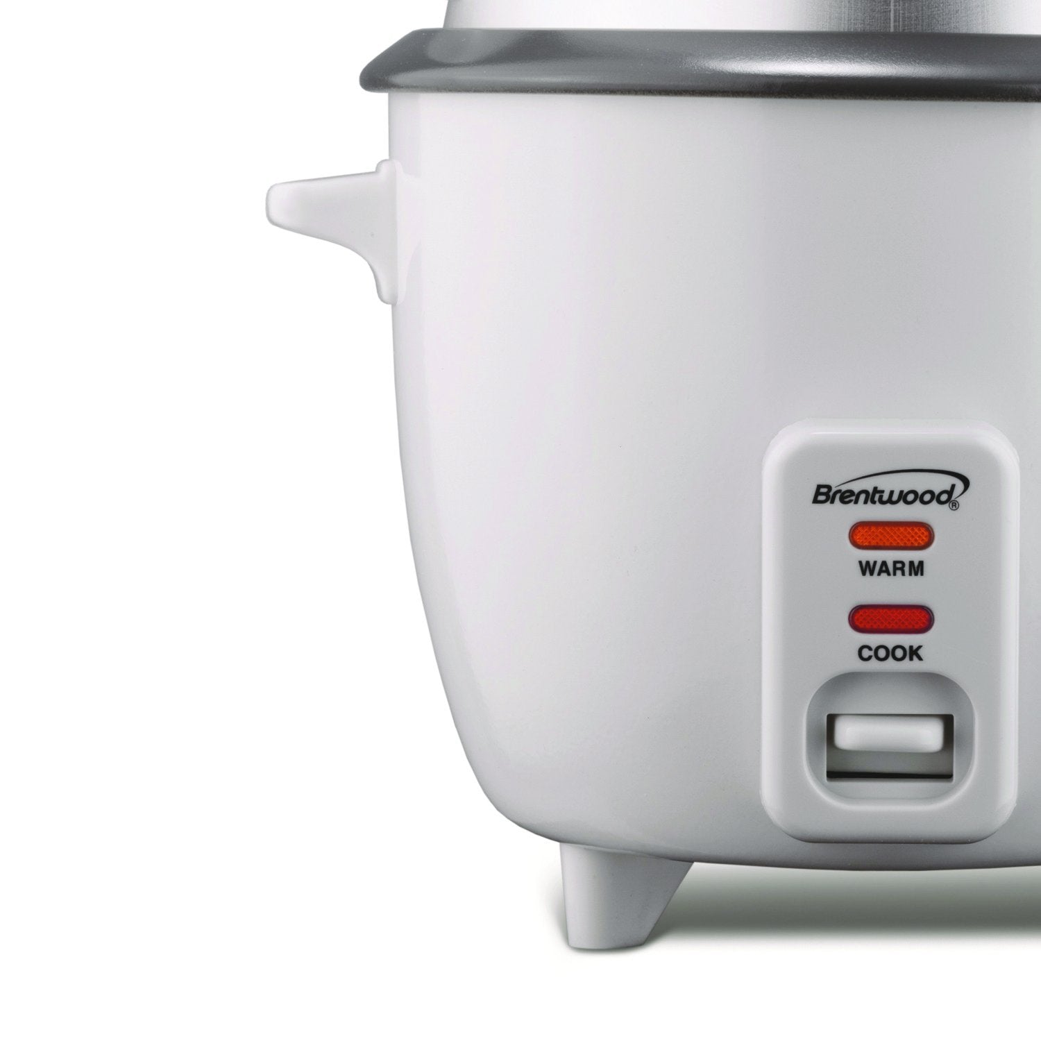 Brentwood Rice Cooker and Food Steamer 700-Watt  10-Cup  White