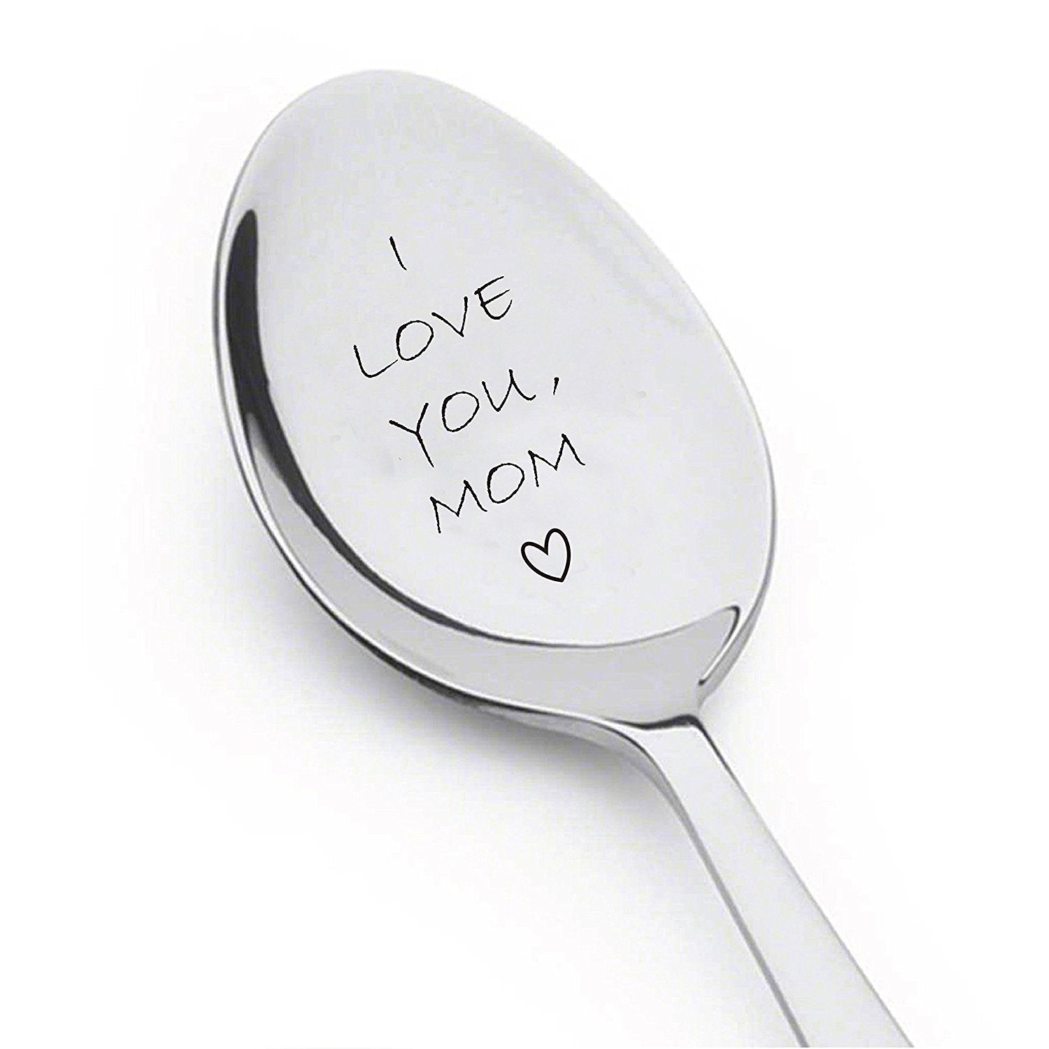 Boston Creative Company I Love You Mom Spoon Unique Gifts Stainless Steel Gifts For Mom Gifts For Her Mom Gifts Engraved Spoon S