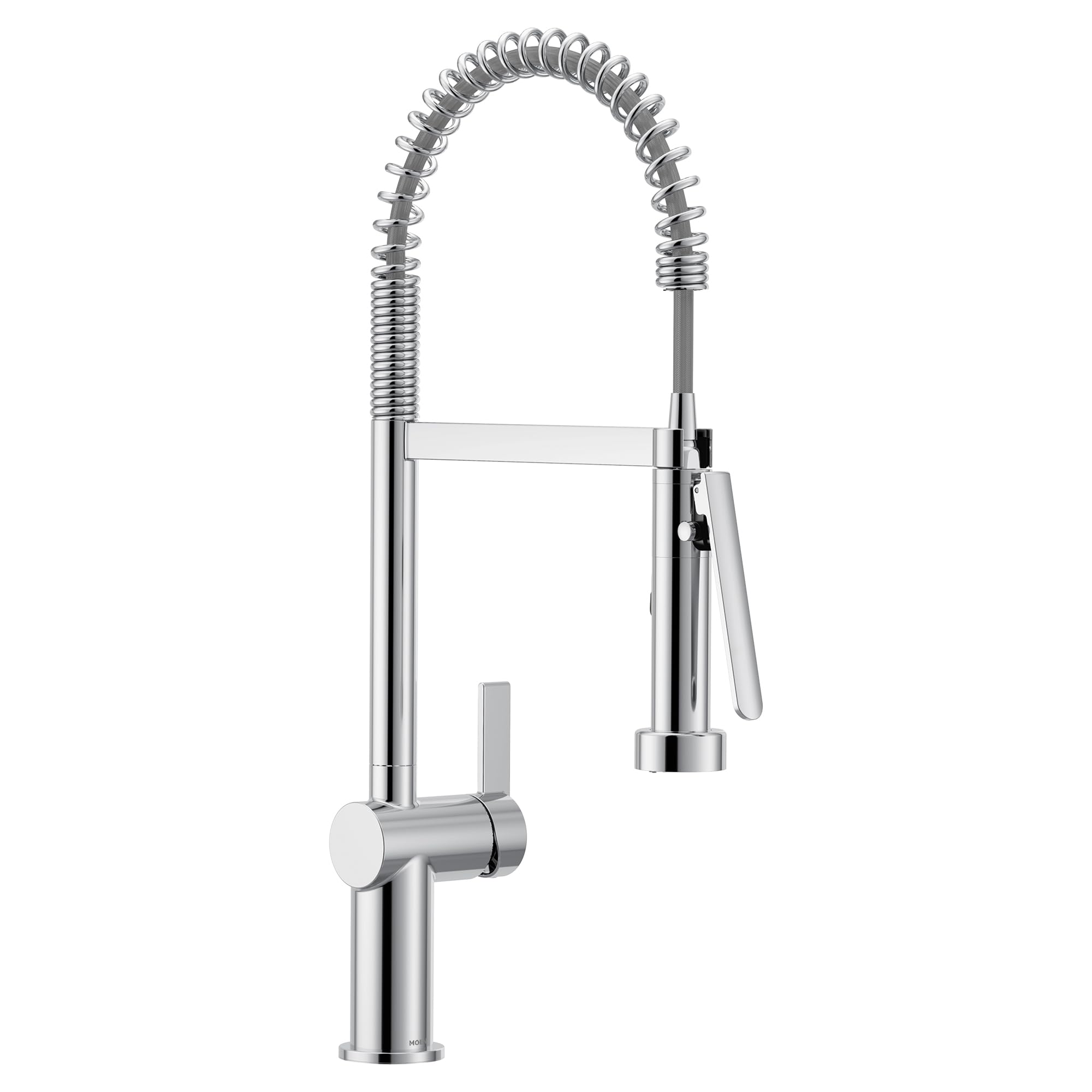 Moen CIA Chrome Pre-Rinse Spring Kitchen Faucet with PowerBoost Pro, 7822