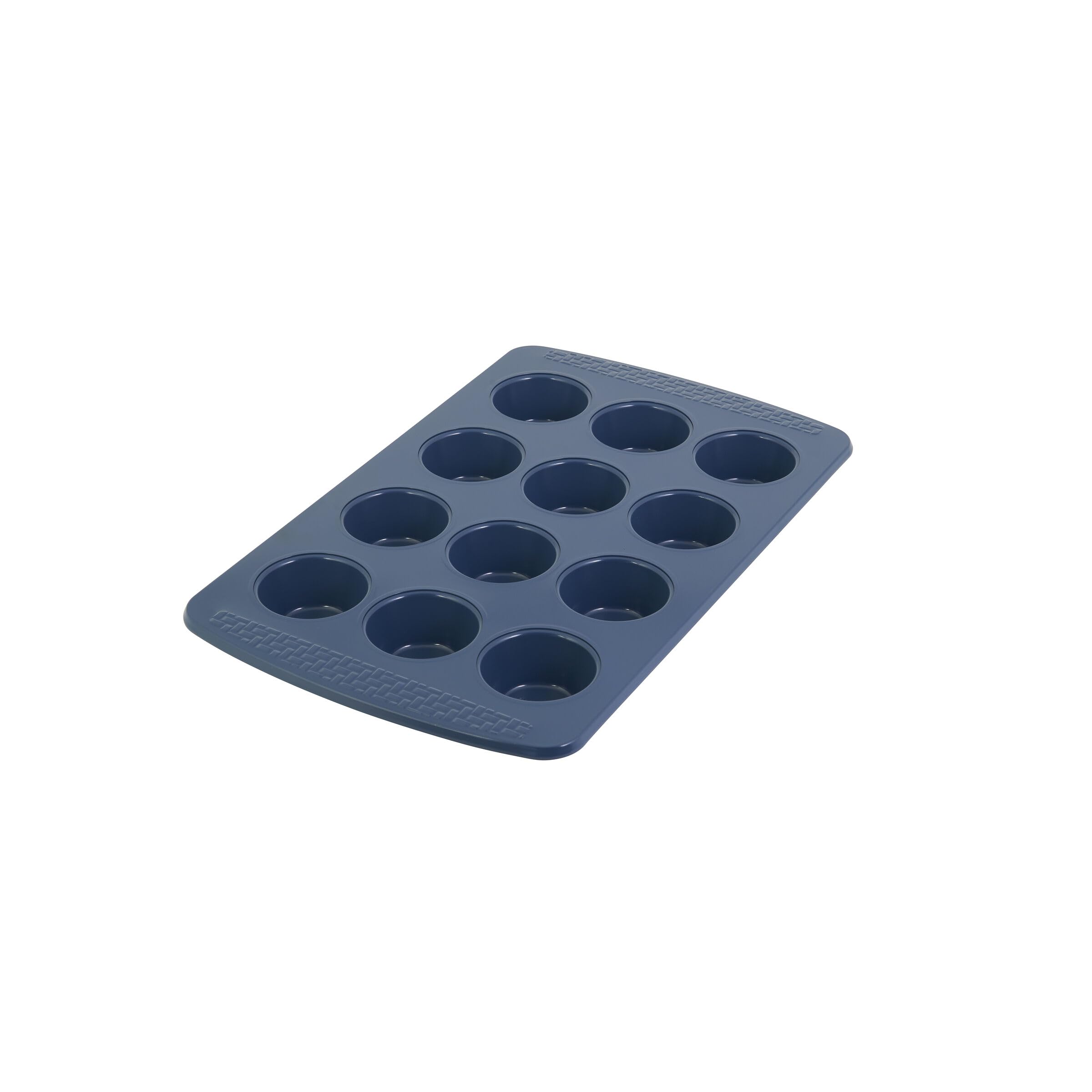 Chicago Metallic Everyday Non-Stick Muffin Pan, Perfect For Muffins, Eggbites And More! 12-Cup, Blue