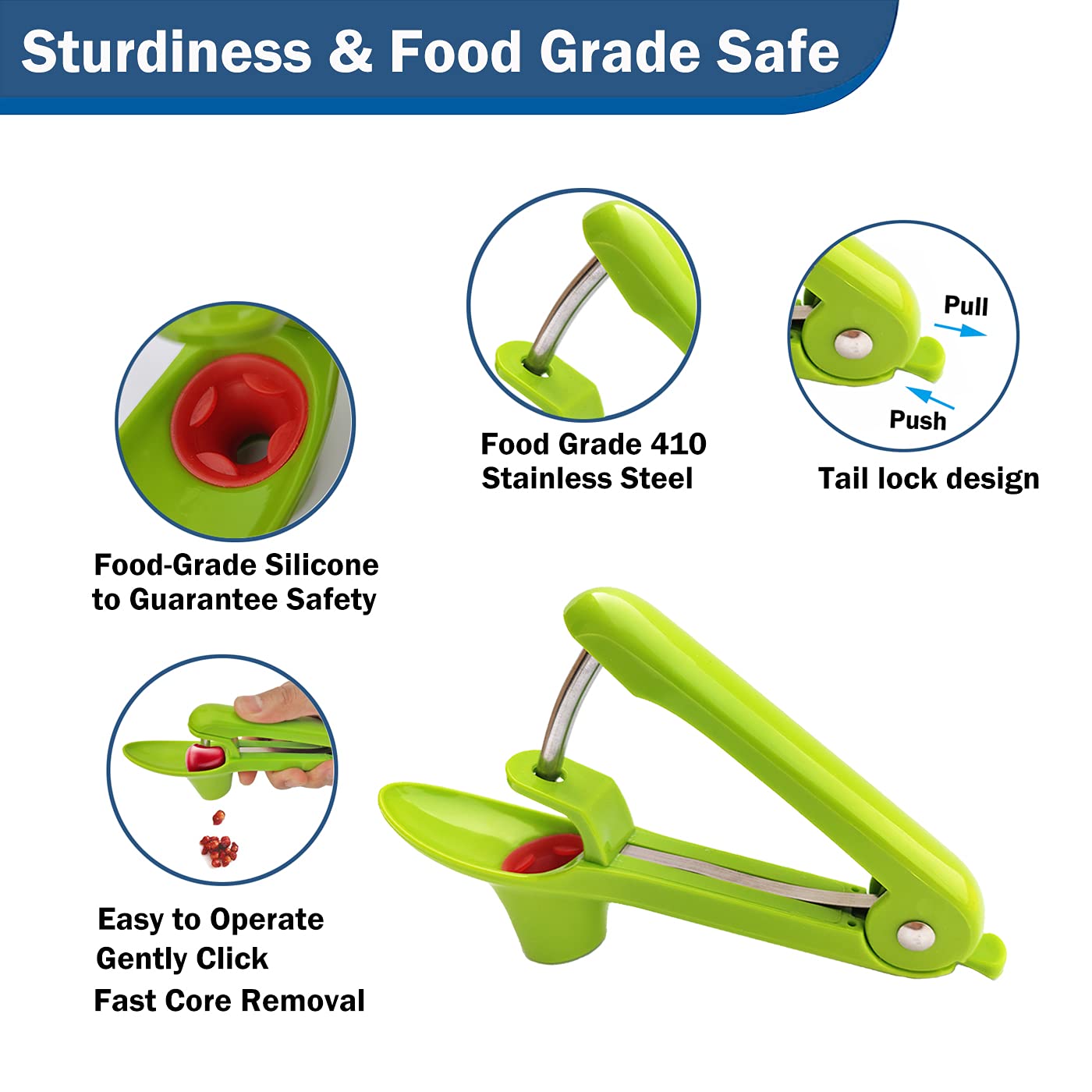 Cherry Pitter Cherry Pitter Tool Cherry Pitter Remover, Olive Pitter Fruit Pit Remover Cherry Pitter Remover Portable, Suitable