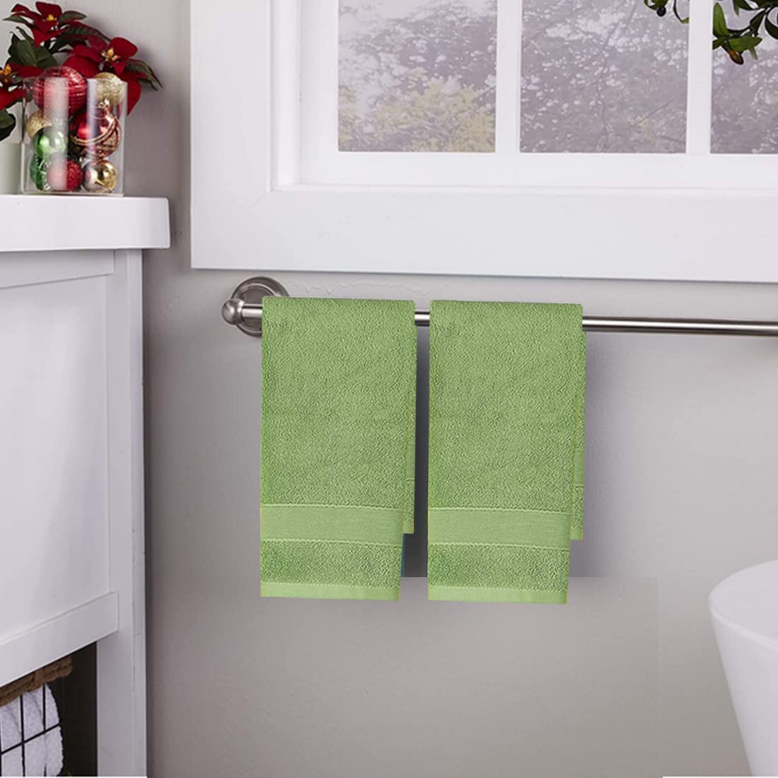 Lchkrep Bathroom Hand Towels (14X30 Inch), Home Soft Cotton Super Soft Highly Absorbent Hand Towels For Bath, Hand, Face, Gym An