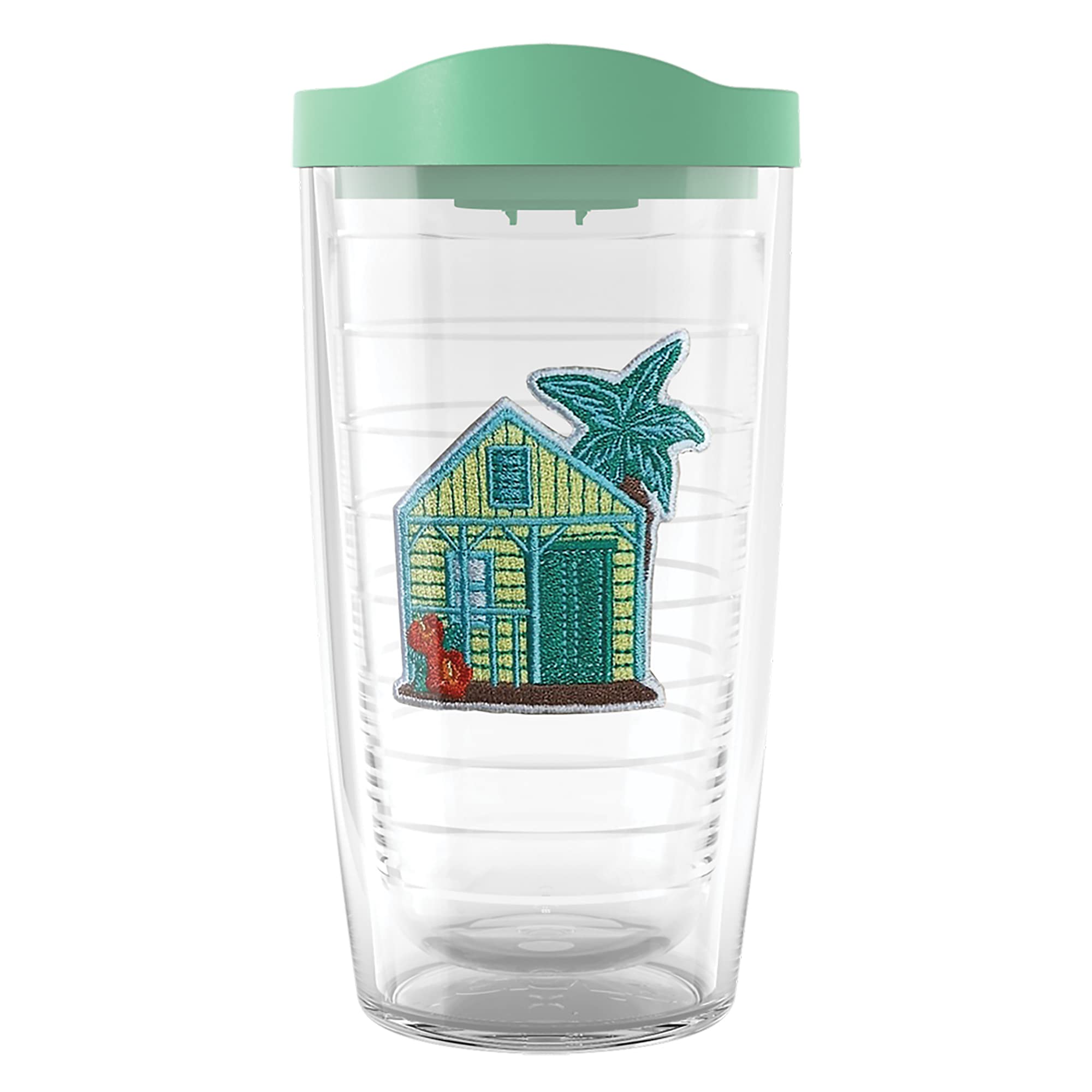 Tervis Made In Usa Double Walled Beach House Retreat Collection Insulated Tumbler Cup Keeps Drinks Cold & Hot, 16Oz, Mojito Hous
