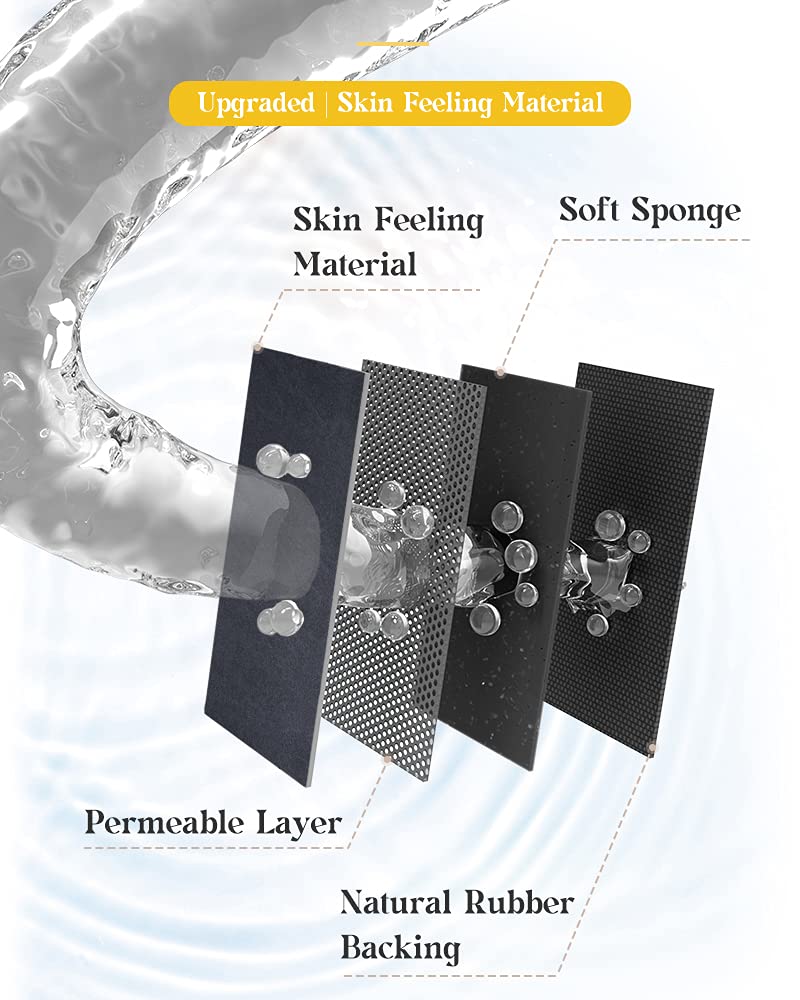 Montvoo-Bath Mat Rug-Rubber Non Slip Quick Dry Super Absorbent Thin Fit Under Door-Washable Bathroom Floor Mats- For In Front Of