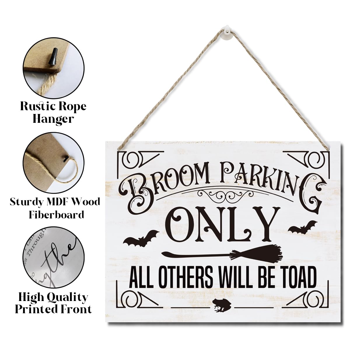 Halloween Decor Sign, Halloween Wall Art, Decorative Hanging Wood Plaque for Wall, Halloween Door Sign, Cute Decoration for Fron