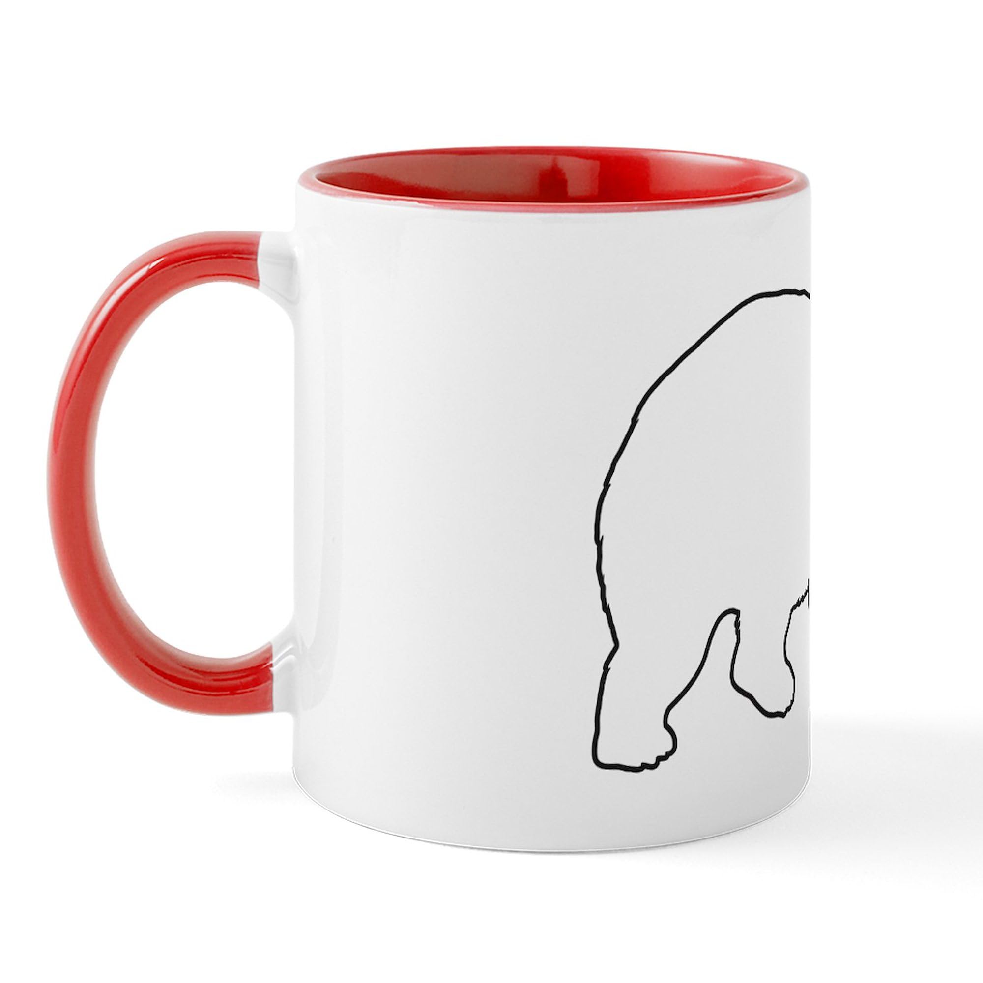 CafePress Penguin And Polar Bear Mugs 11 oz (325 ml) Ceramic Coffee Mug