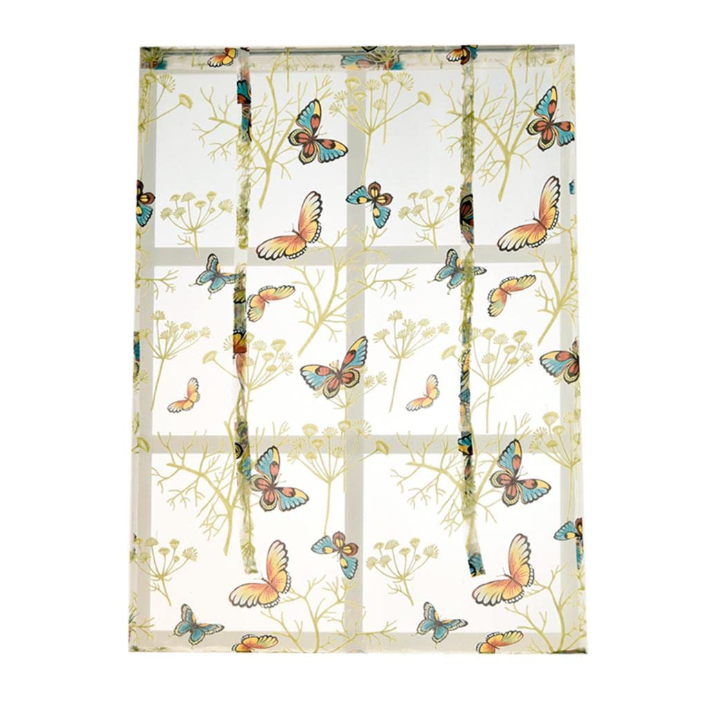 Atorse Kitchen Window Short Roman Blinds Curtains Panel Butterfly 80X140Cm| Home & Garden|Window Treatments & Hardware|Curtains 