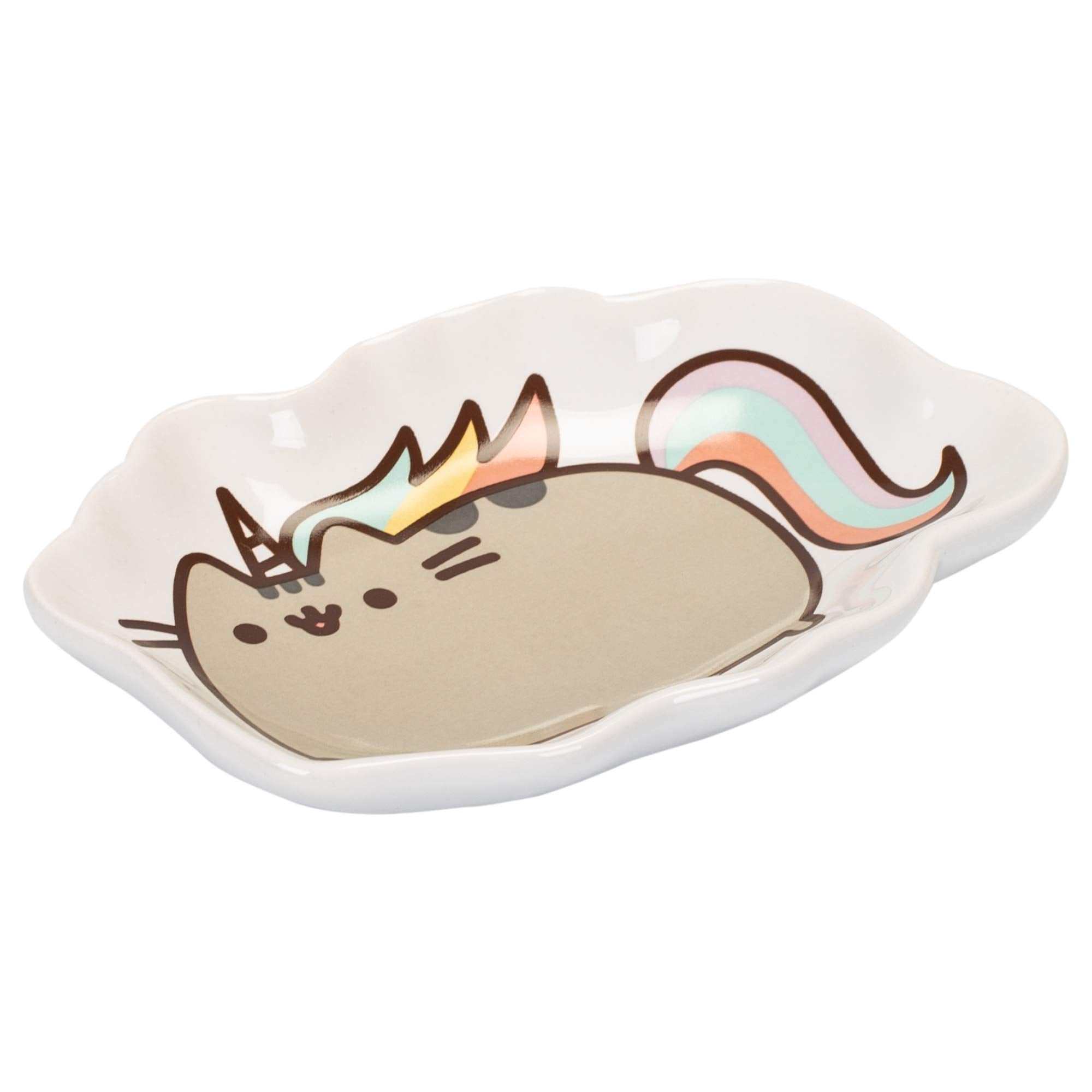 Enesco Pusheen by Our Name is Mud Pusheenicorn Stoneware Dish  Multicolor  4.5 Inches Trinket Tray