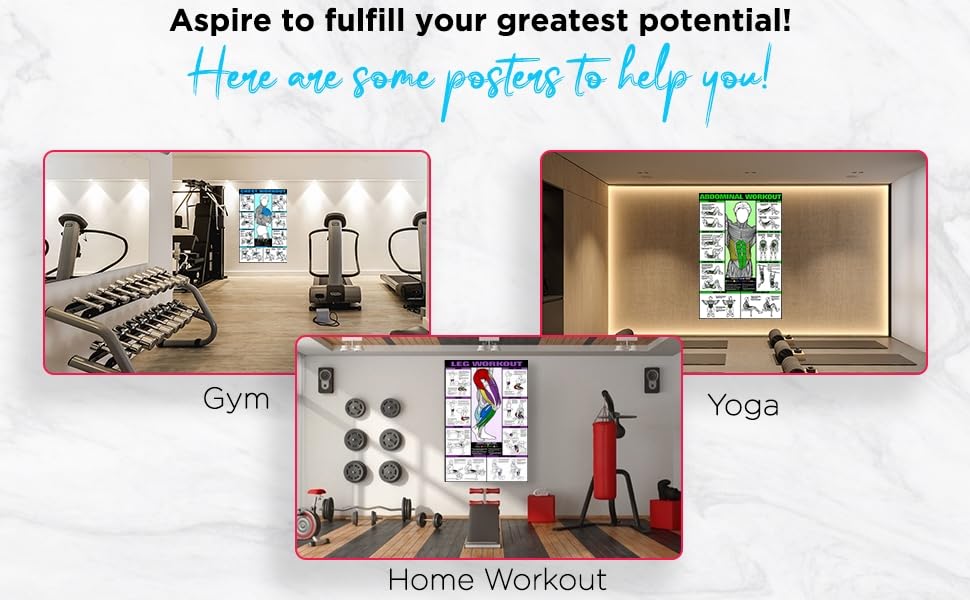 Pixelartz Paper Wall Poster Motivational Workout And Exercises Illustrations Bodybuilding Gym Posters Hd Quality Posters For Hom