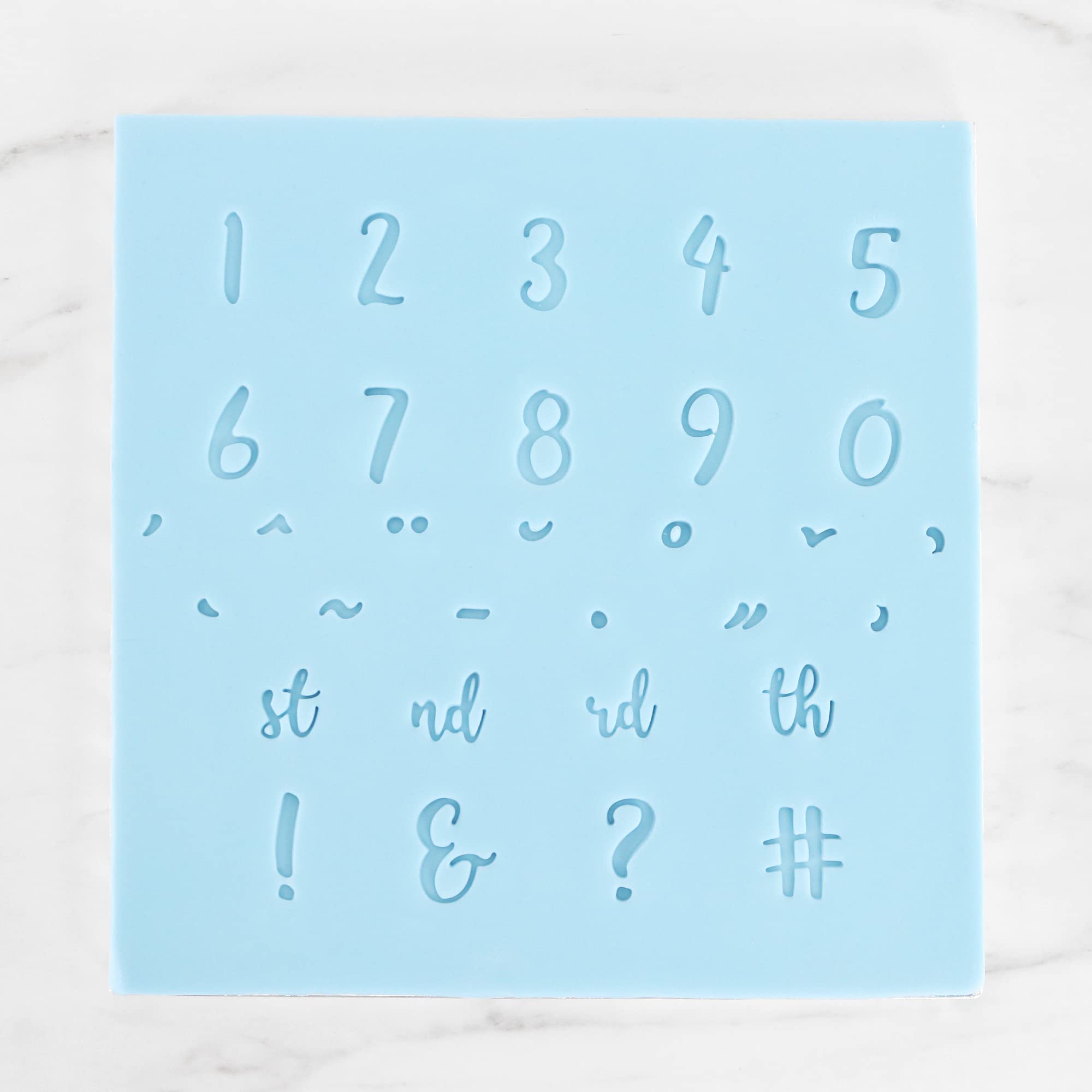 Pme Fun Fonts-Numerals & Special Characters Set Of 31, Collection 1, Standard, Blue, 31